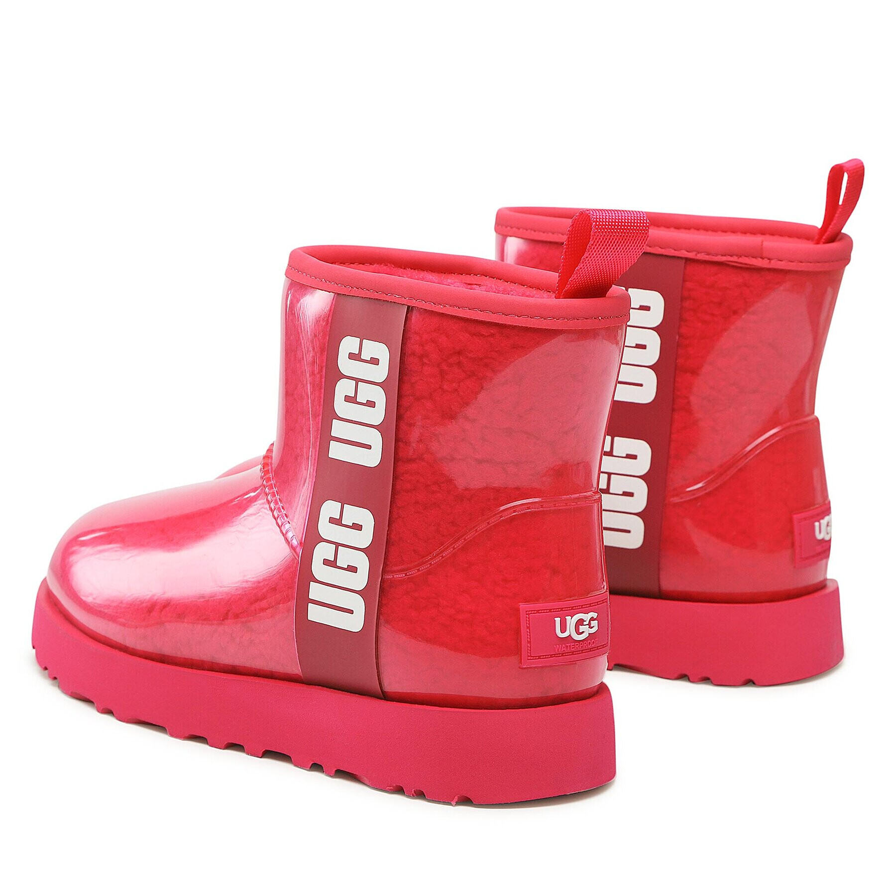 Ugg Čevlji W Classic Clear Mini 1113190 Rdeča - Pepit.si