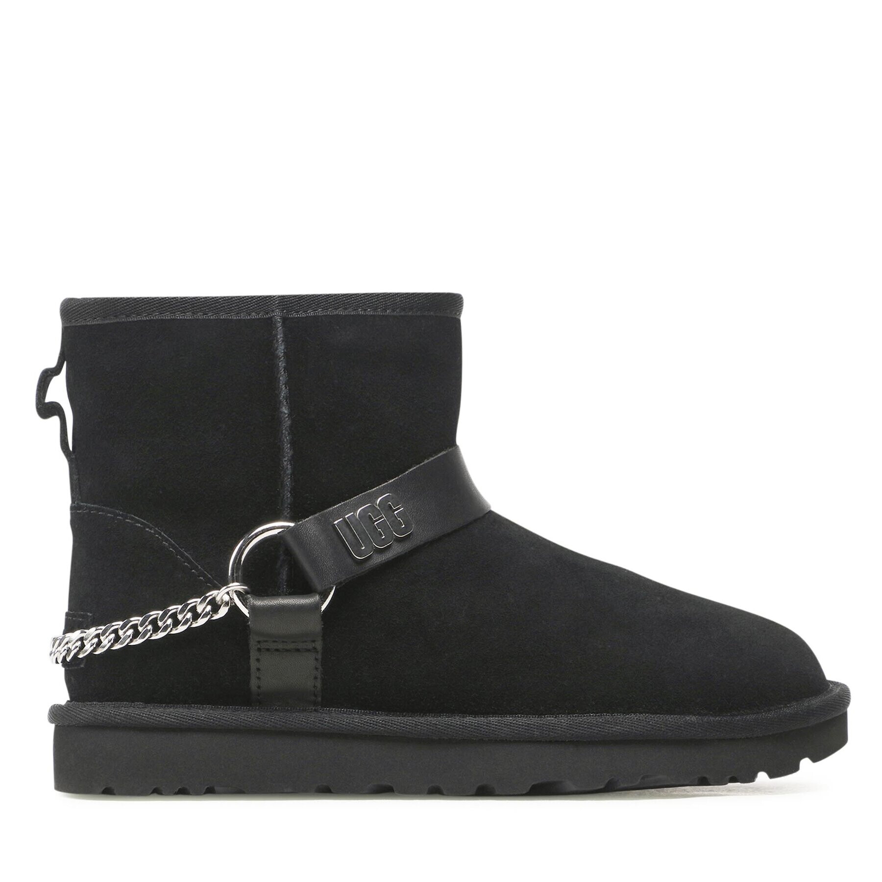 Ugg Čevlji W Classic Mini Chains II 1135090 Črna - Pepit.si