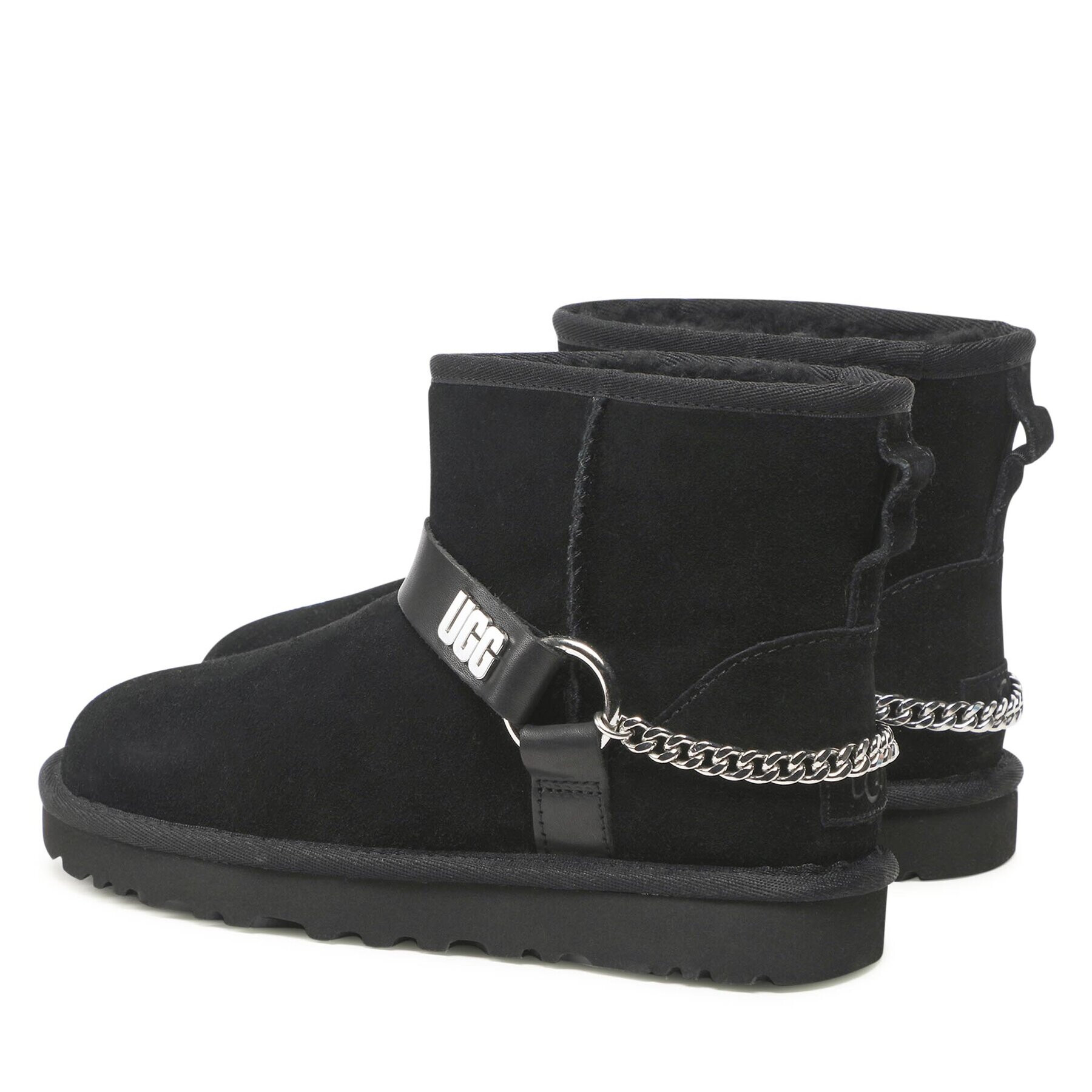 Ugg Čevlji W Classic Mini Chains II 1135090 Črna - Pepit.si