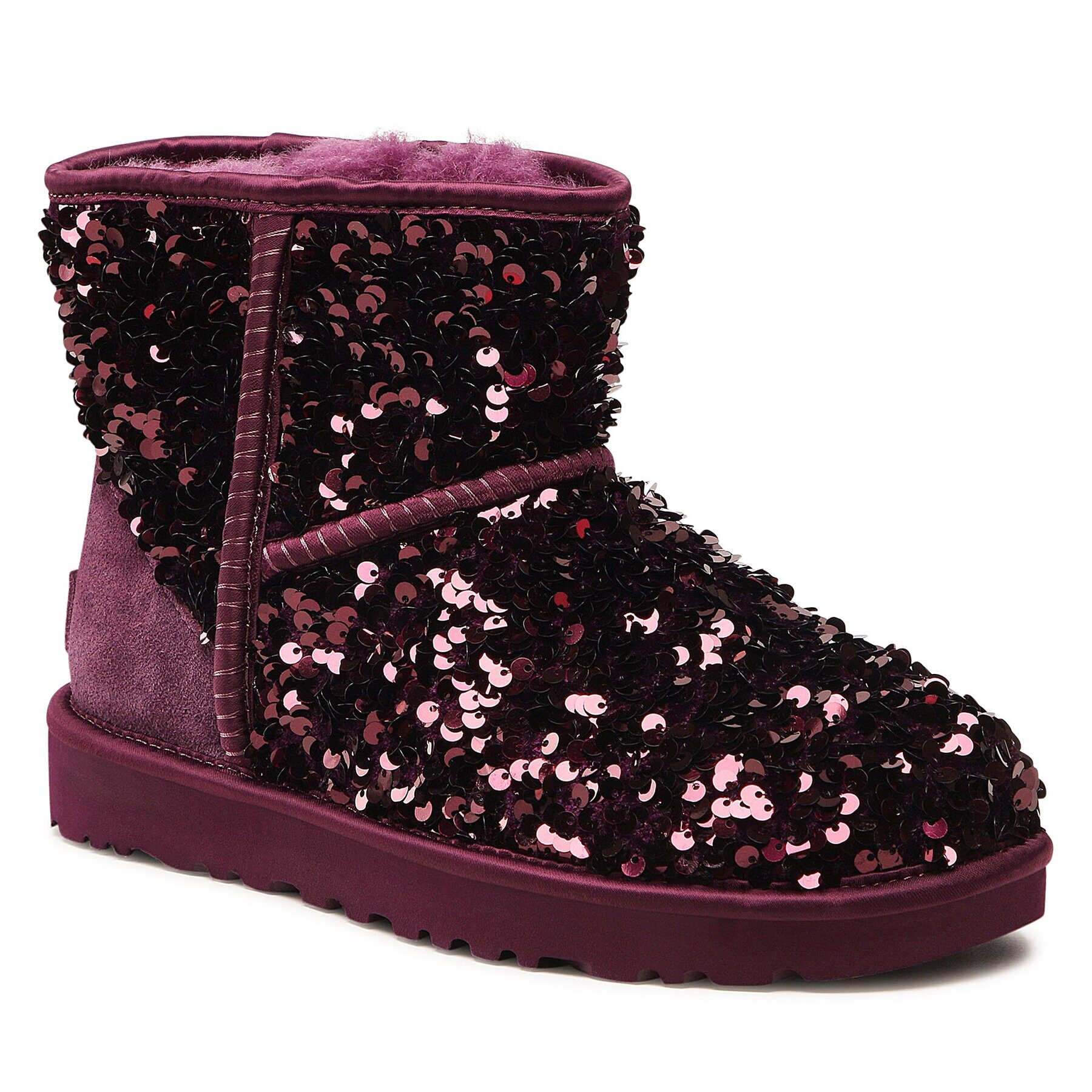 Ugg Čevlji W Classic Mini Chunky Sequin 1130602 Vijolična - Pepit.si