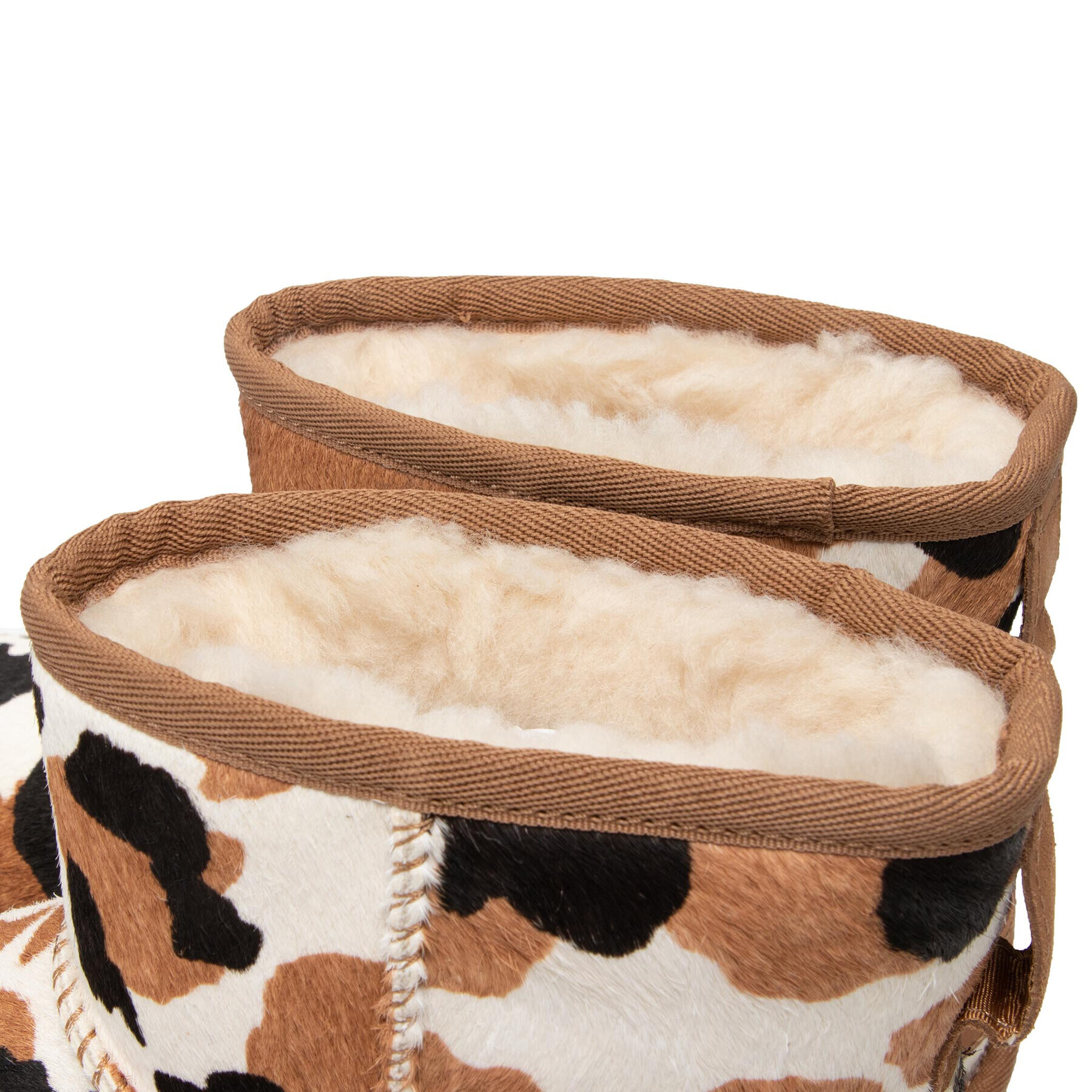 Ugg Čevlji W Classic Mini Cow Print 1123353 Rjava - Pepit.si