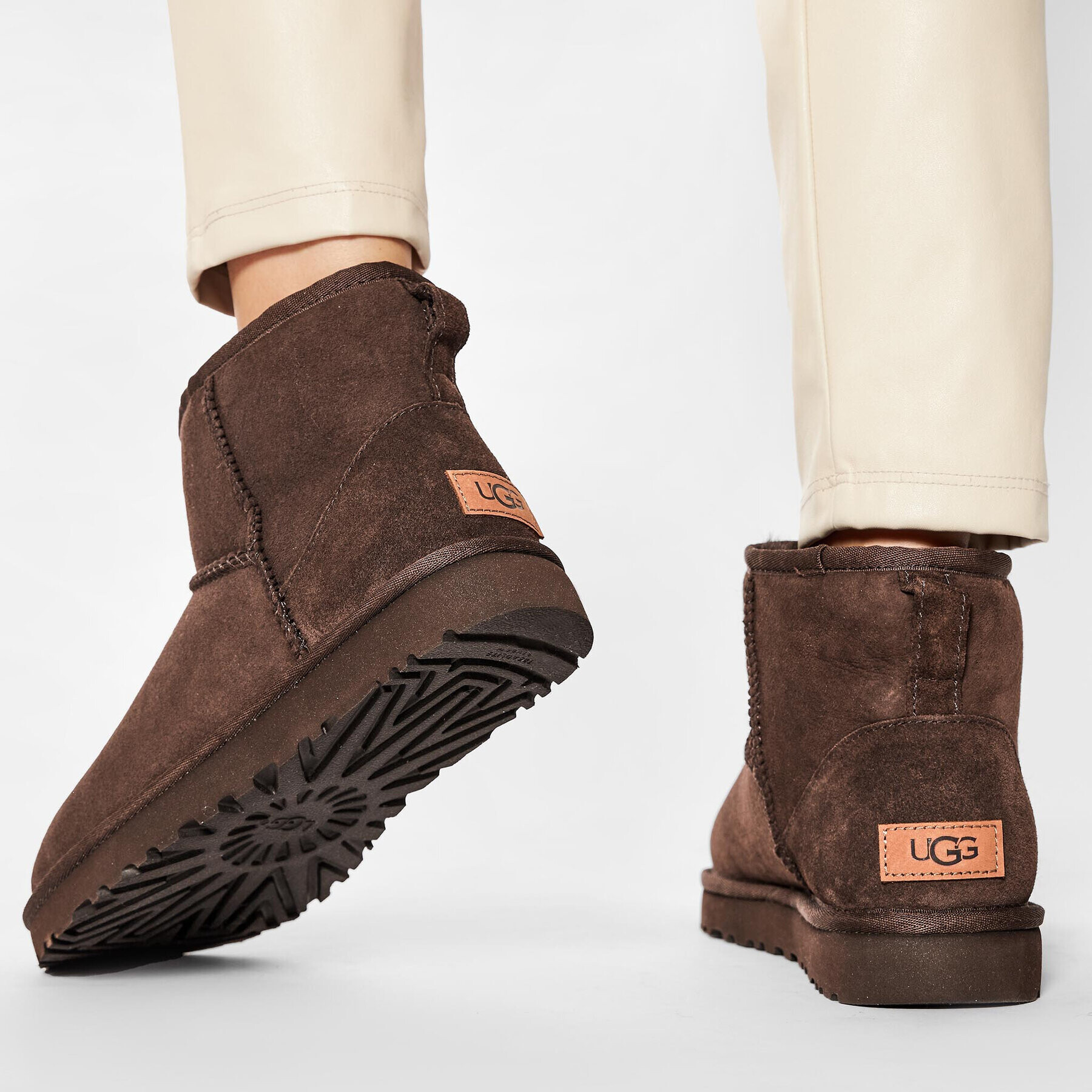 Ugg Škornji za sneg W Classic Mini II 1016222 Rjava - Pepit.si