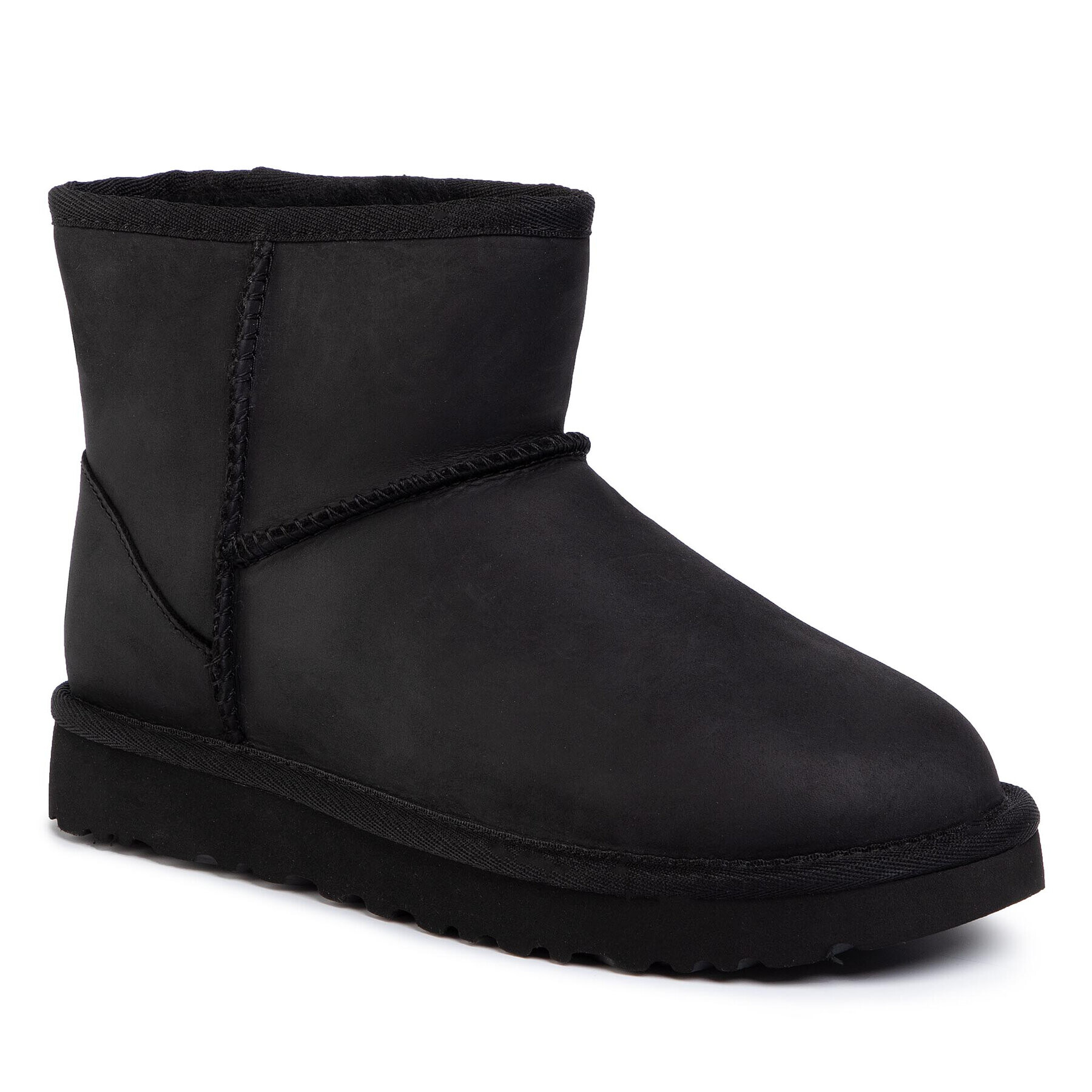 Ugg Čevlji W Classic Mini Leather 1016558 Črna - Pepit.si