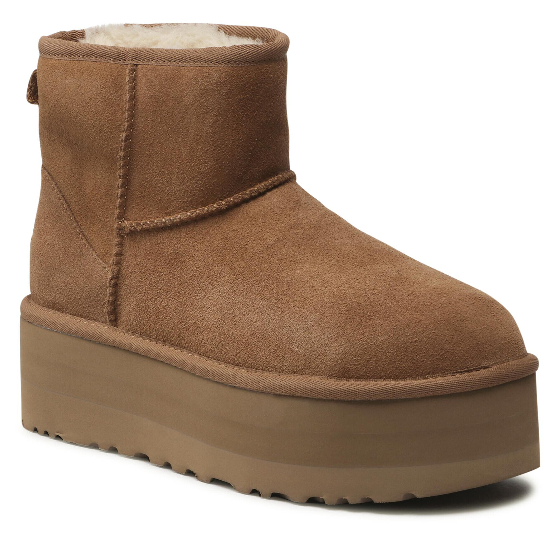 Ugg Čevlji W Classic Mini Platform 1134991 Rjava - Pepit.si