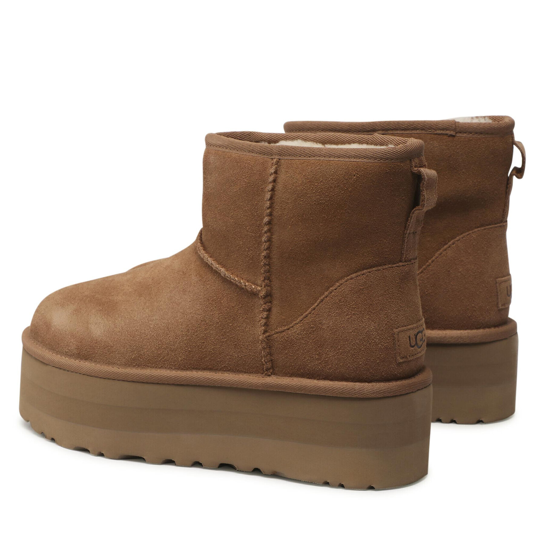 Ugg Čevlji W Classic Mini Platform 1134991 Rjava - Pepit.si