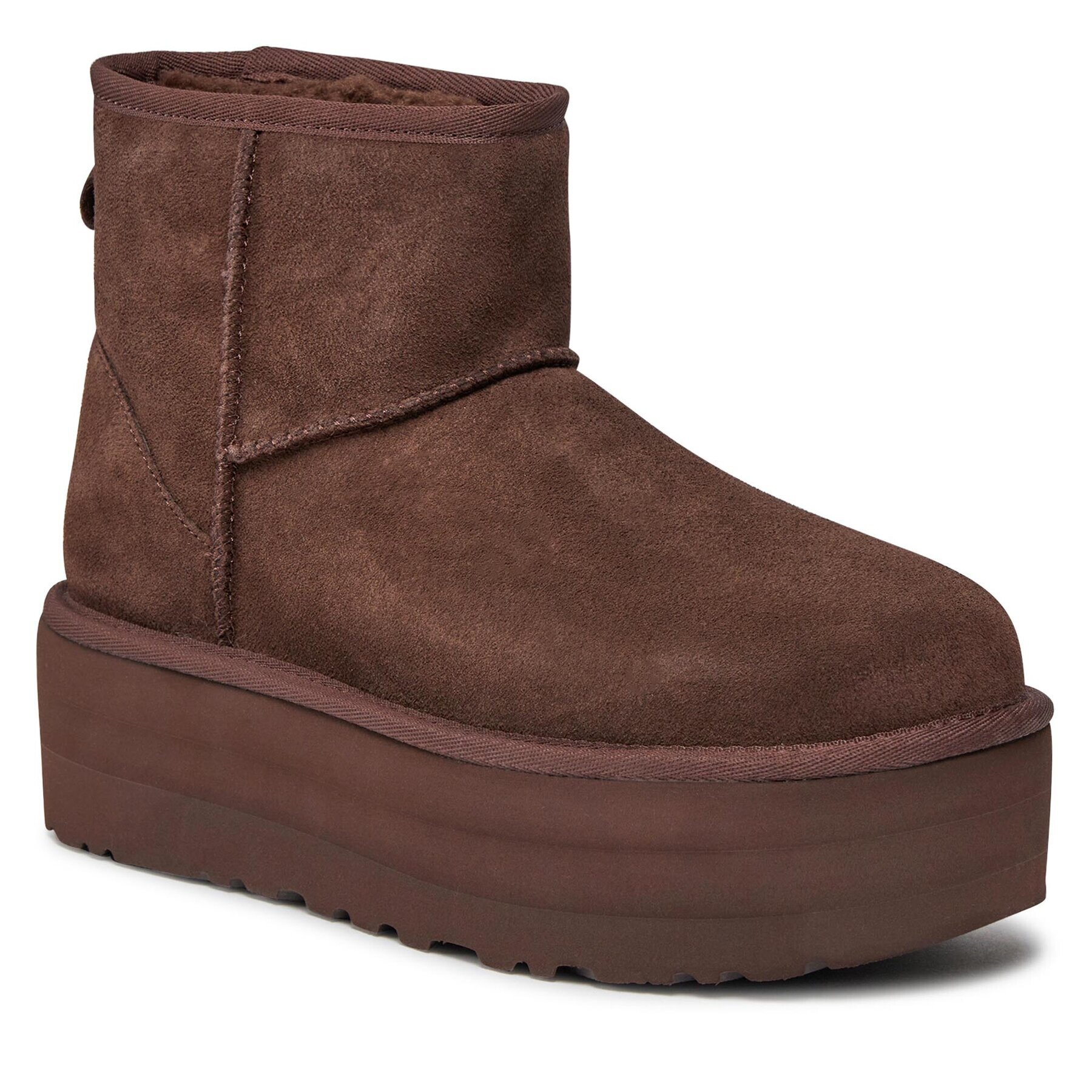 Ugg Čevlji W Classic Mini Platform 1134991 Rjava - Pepit.si