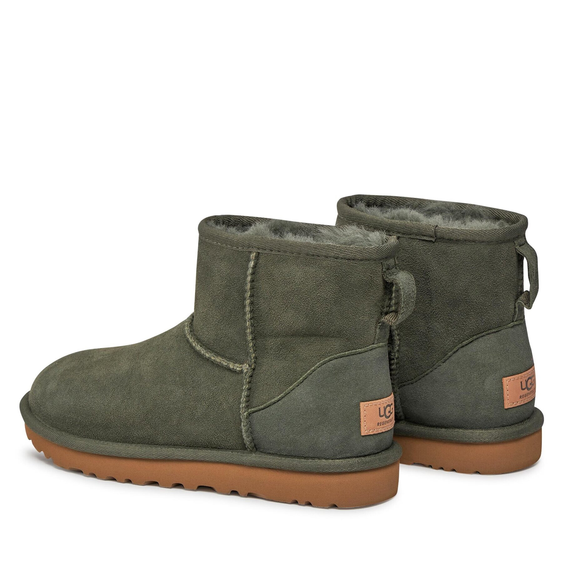 Ugg Čevlji W Classic Mini Regenerate 1137050 Zelena - Pepit.si