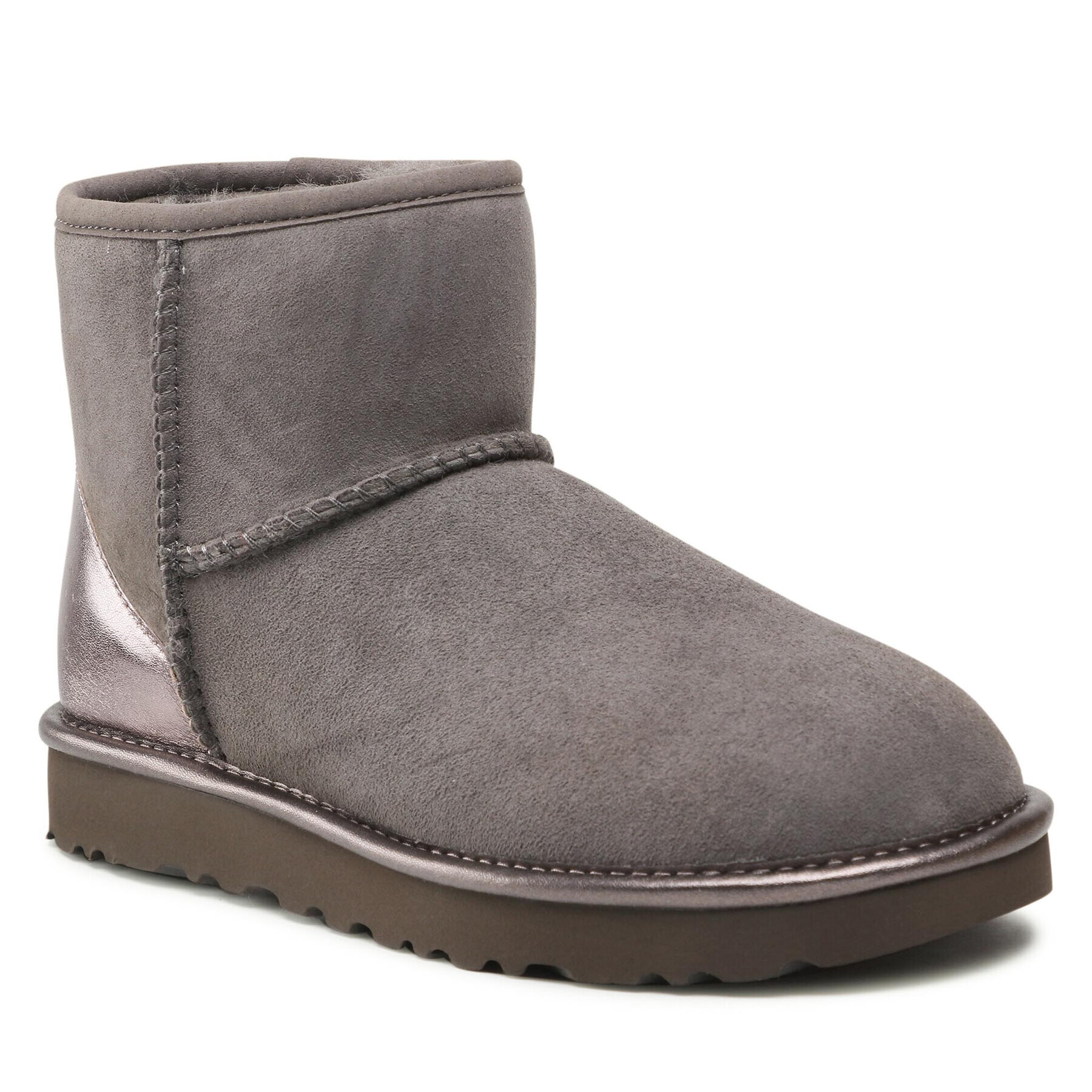 Ugg Čevlji W Classic Mini Shine 1120872 Siva - Pepit.si