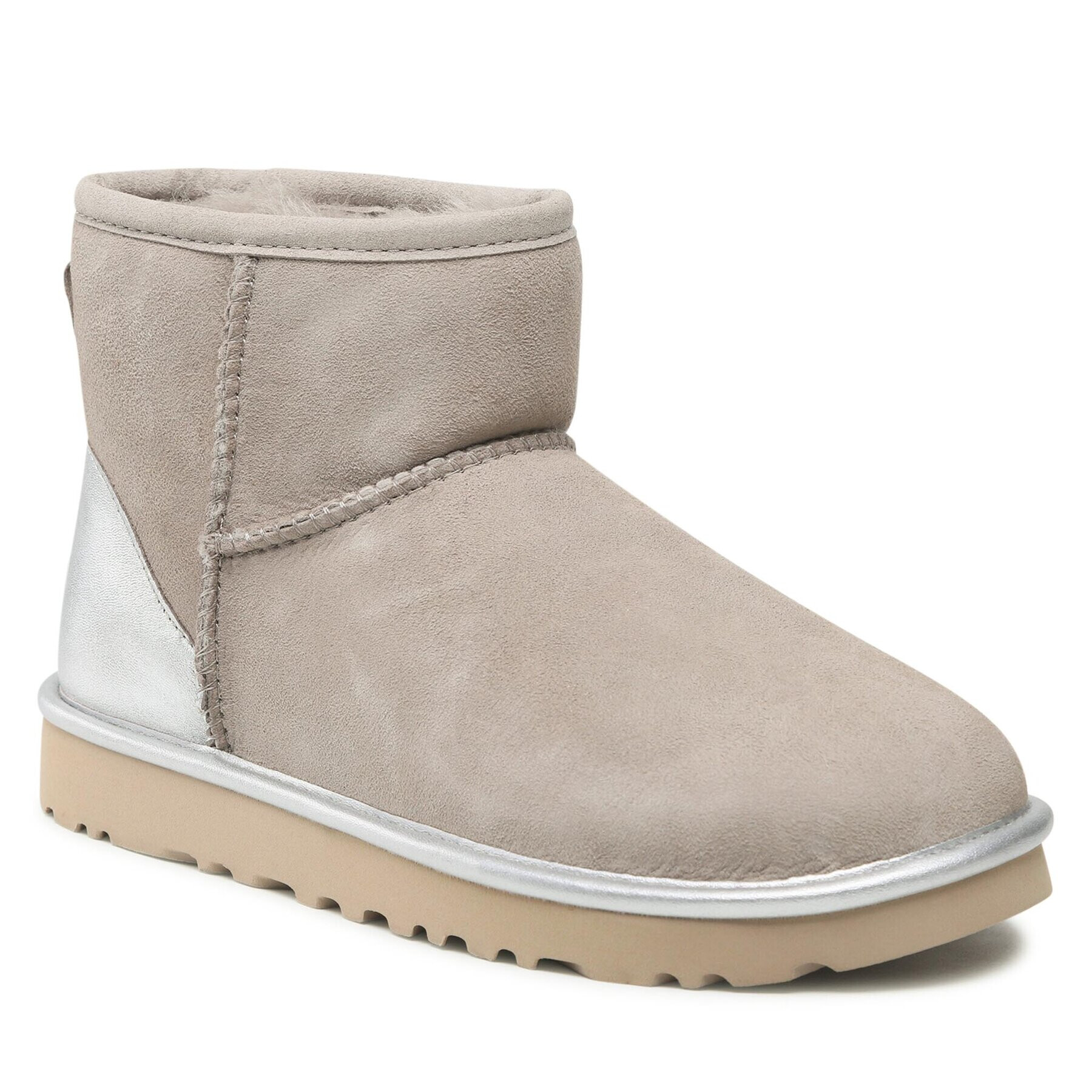 Ugg Čevlji W Classic Mini Shine 1120872 Siva - Pepit.si