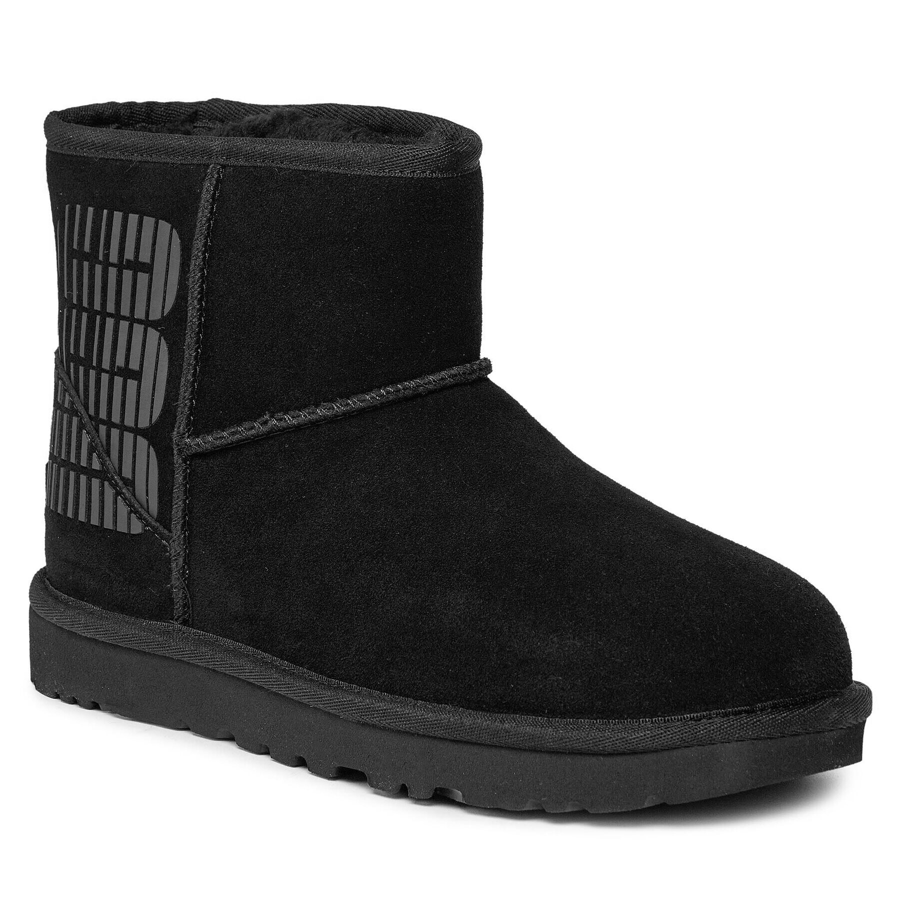 Ugg Čevlji W Classic Mini Side Logo 1144057 Črna - Pepit.si