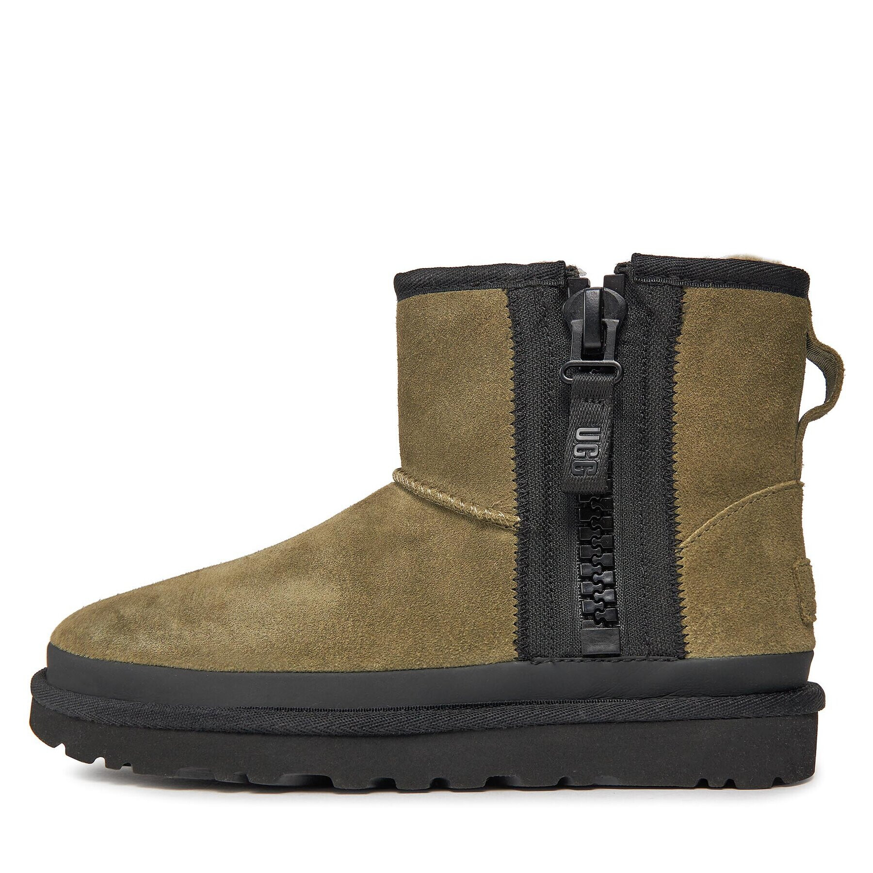 Ugg Škornji za sneg W Classic Mini Zipper Tape Logo 1144034 Zelena - Pepit.si