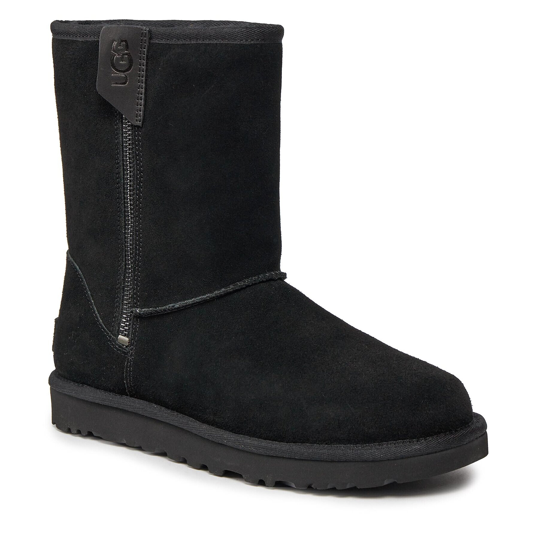 Ugg Škornji za sneg W Classic Short Bailey Zip 1144043 Črna - Pepit.si