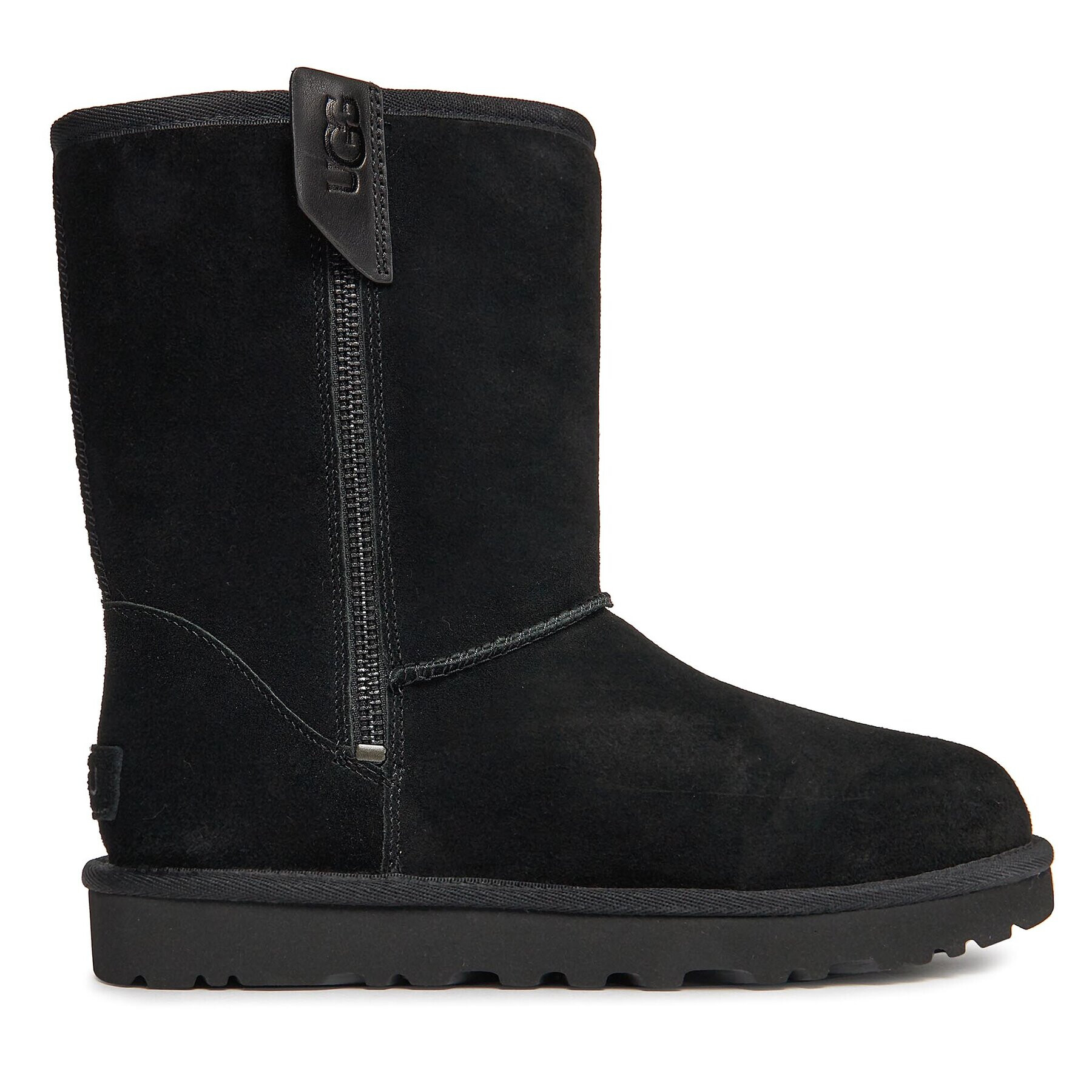 Ugg Škornji za sneg W Classic Short Bailey Zip 1144043 Črna - Pepit.si