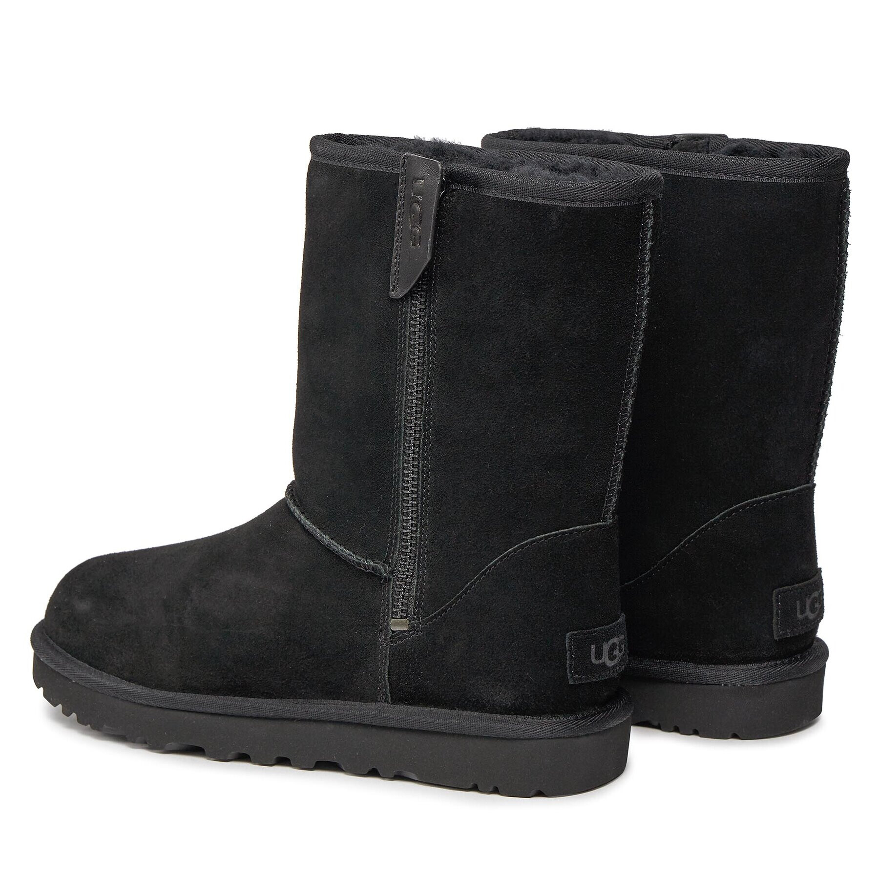 Ugg Škornji za sneg W Classic Short Bailey Zip 1144043 Črna - Pepit.si