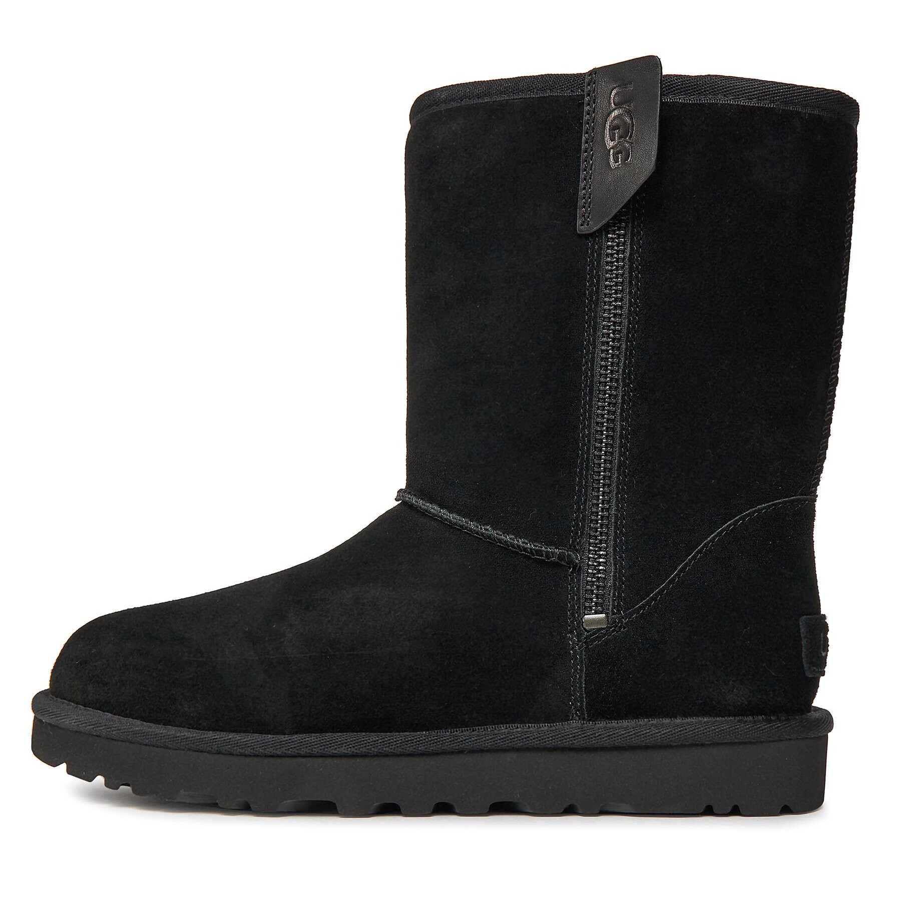 Ugg Škornji za sneg W Classic Short Bailey Zip 1144043 Črna - Pepit.si