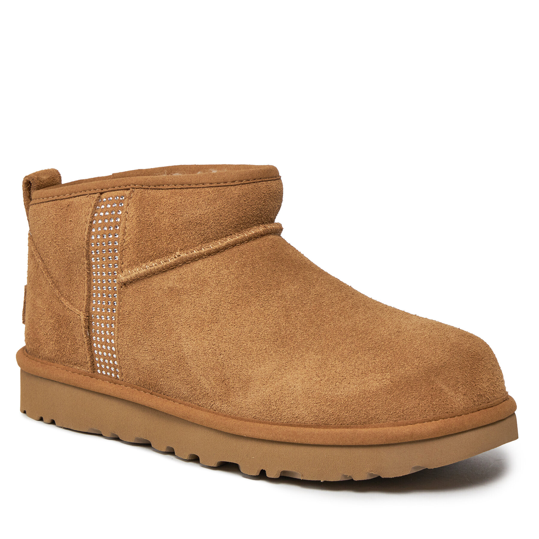 Ugg Čevlji W Classic Ultra Mini Bling 1153777 Rjava - Pepit.si