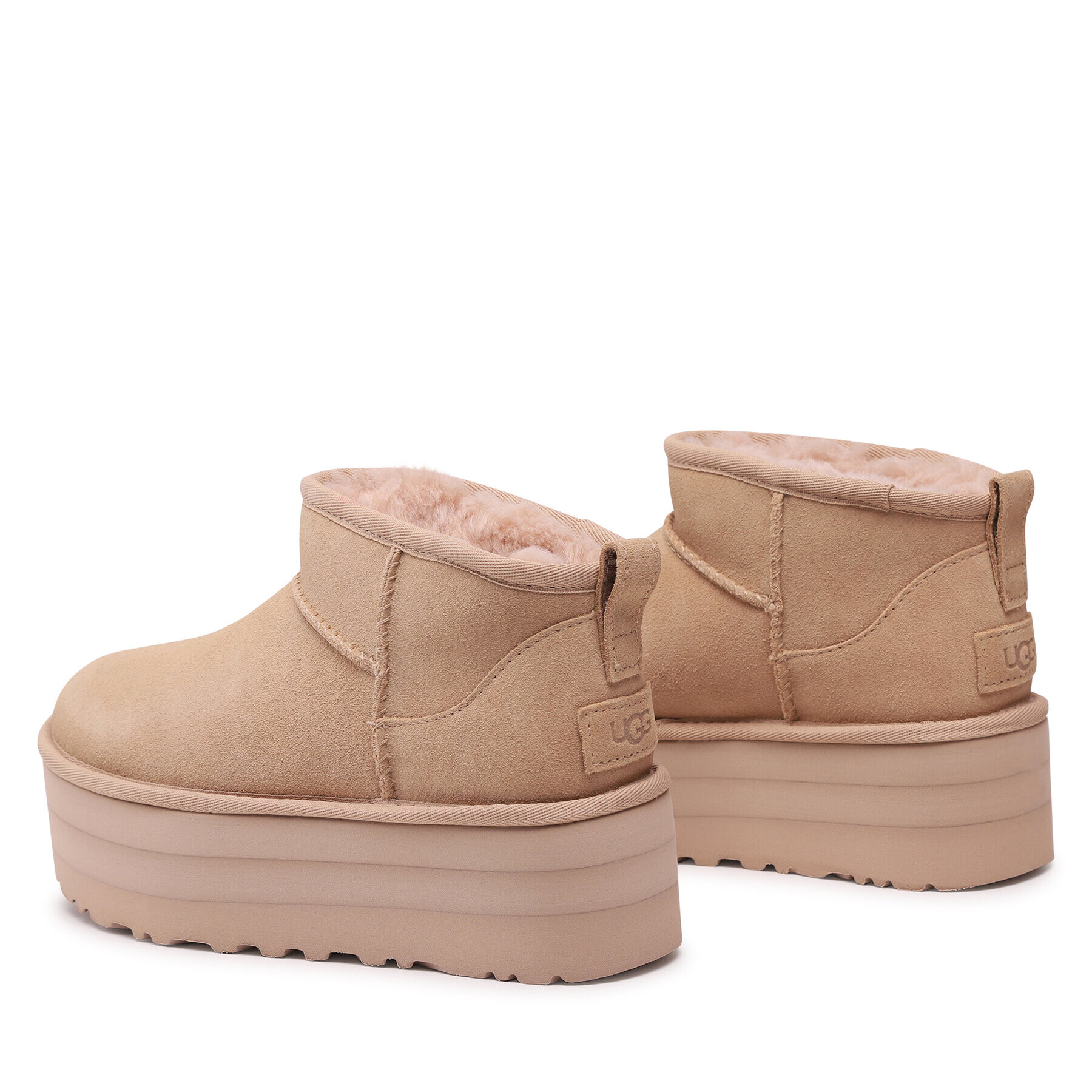 Ugg Čevlji W Classic Ultra Mini Platform 1135092 Bež - Pepit.si