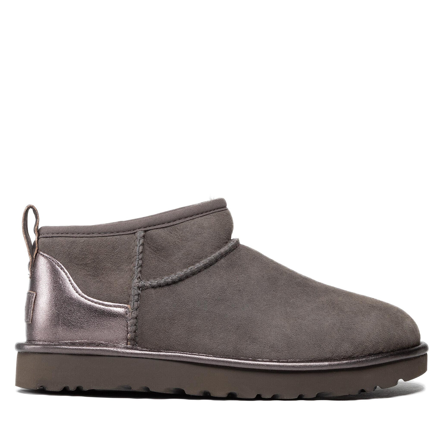 Ugg Čevlji W Classic Ultra Mini Shine 1123634 Siva - Pepit.si