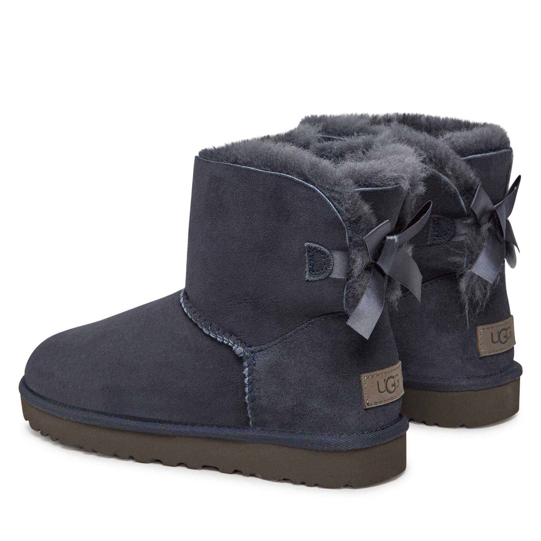 Ugg Čevlji W Mini Bailey Bow II 1016501 Mornarsko modra - Pepit.si