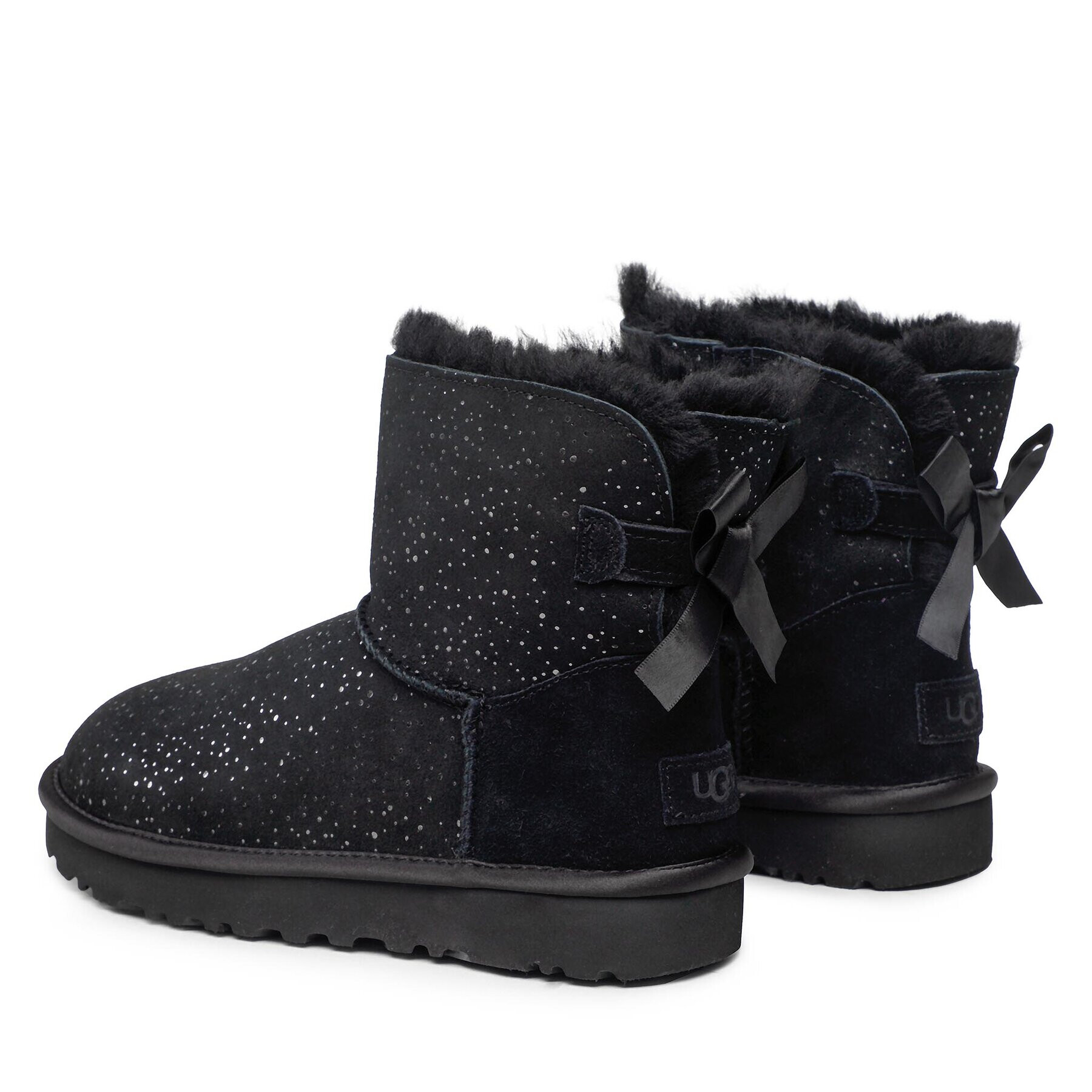 Ugg Čevlji W Mini Bailey Bow Metallic Spots 1134135 Črna - Pepit.si