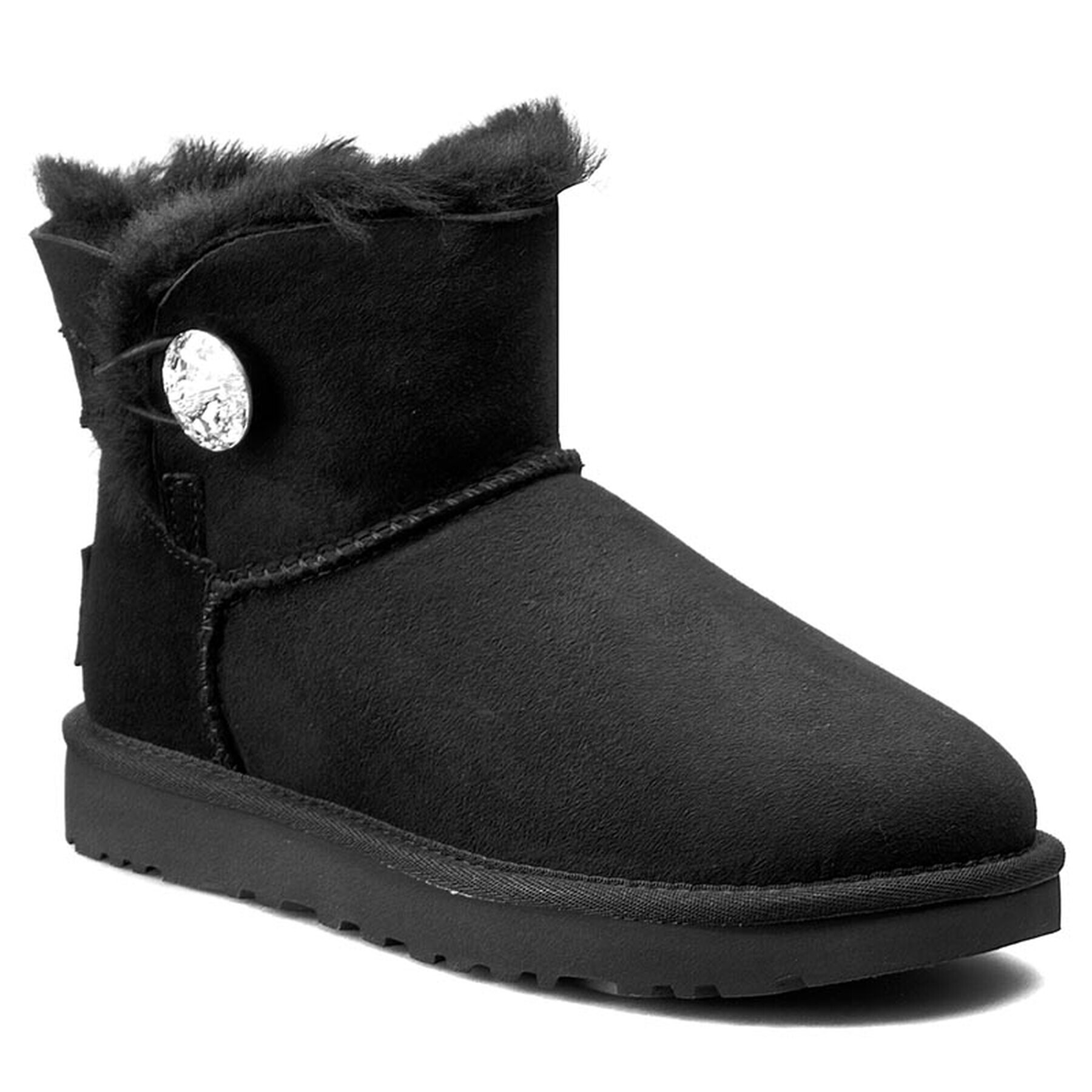 Ugg Čevlji W Mini Bailey Button Bling 1016554 Črna - Pepit.si