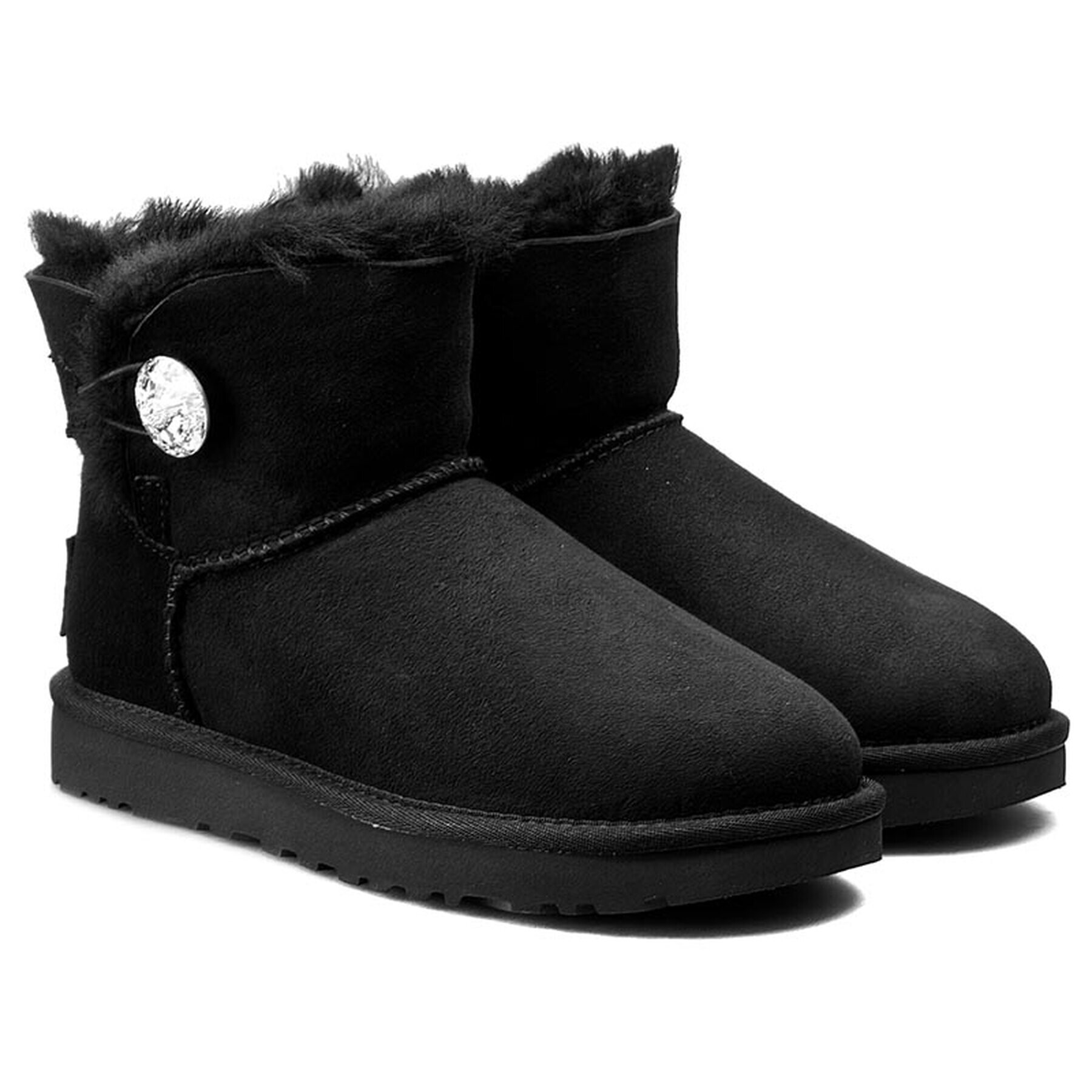 Ugg Čevlji W Mini Bailey Button Bling 1016554 Črna - Pepit.si