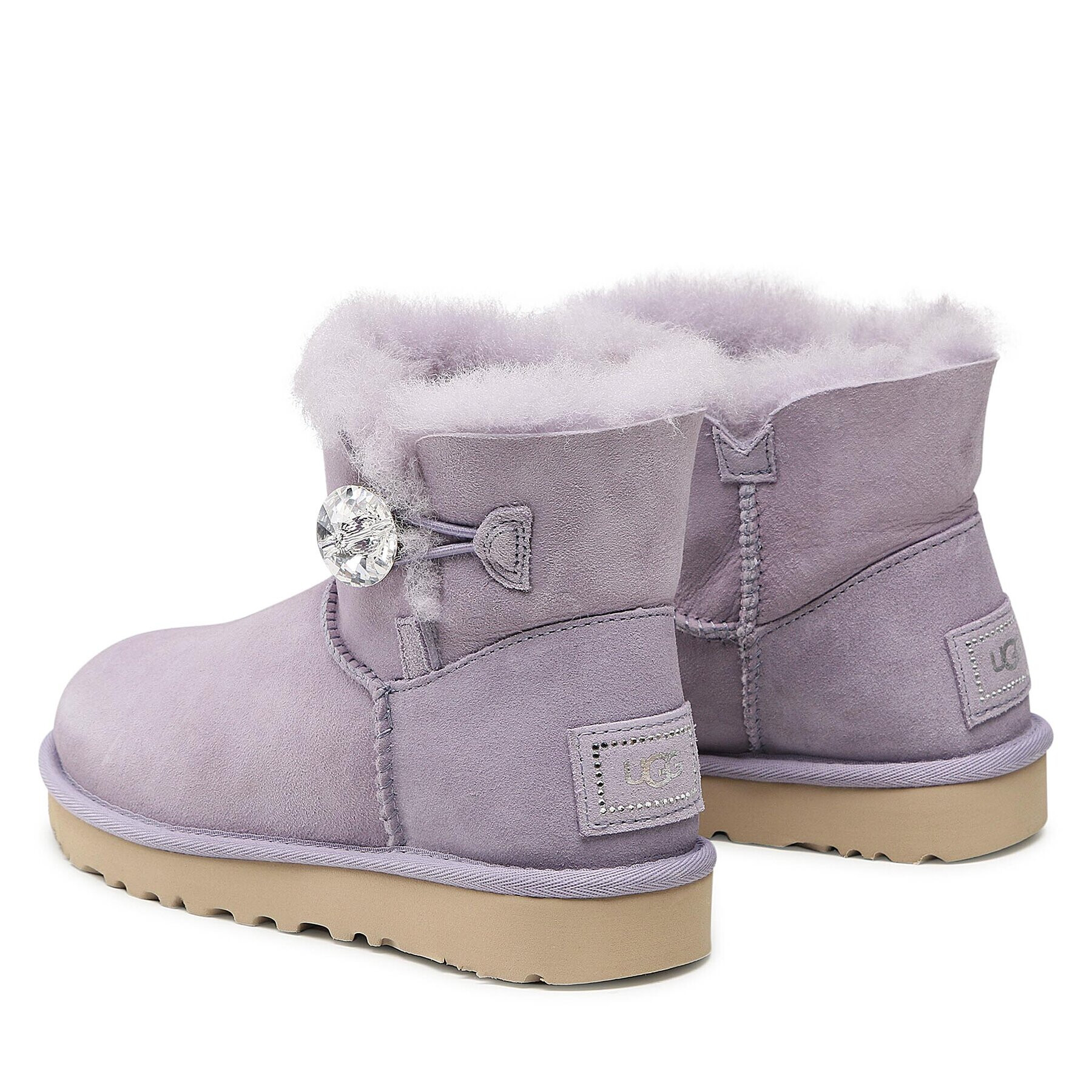 Ugg Čevlji W Mini Bailey Button Bling 1016554 Vijolična - Pepit.si