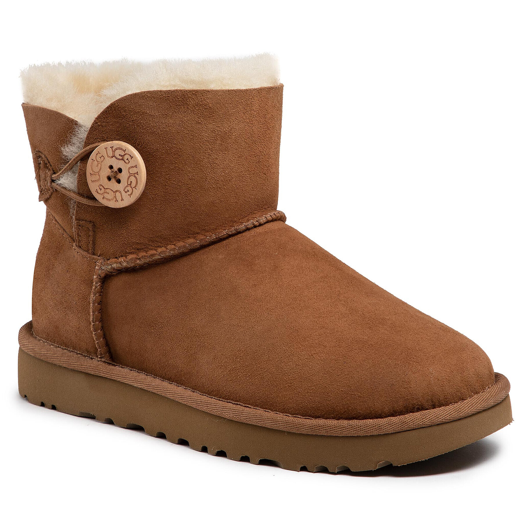 Ugg Škornji za sneg W Mini Bailey Button II 1016422 Rjava - Pepit.si