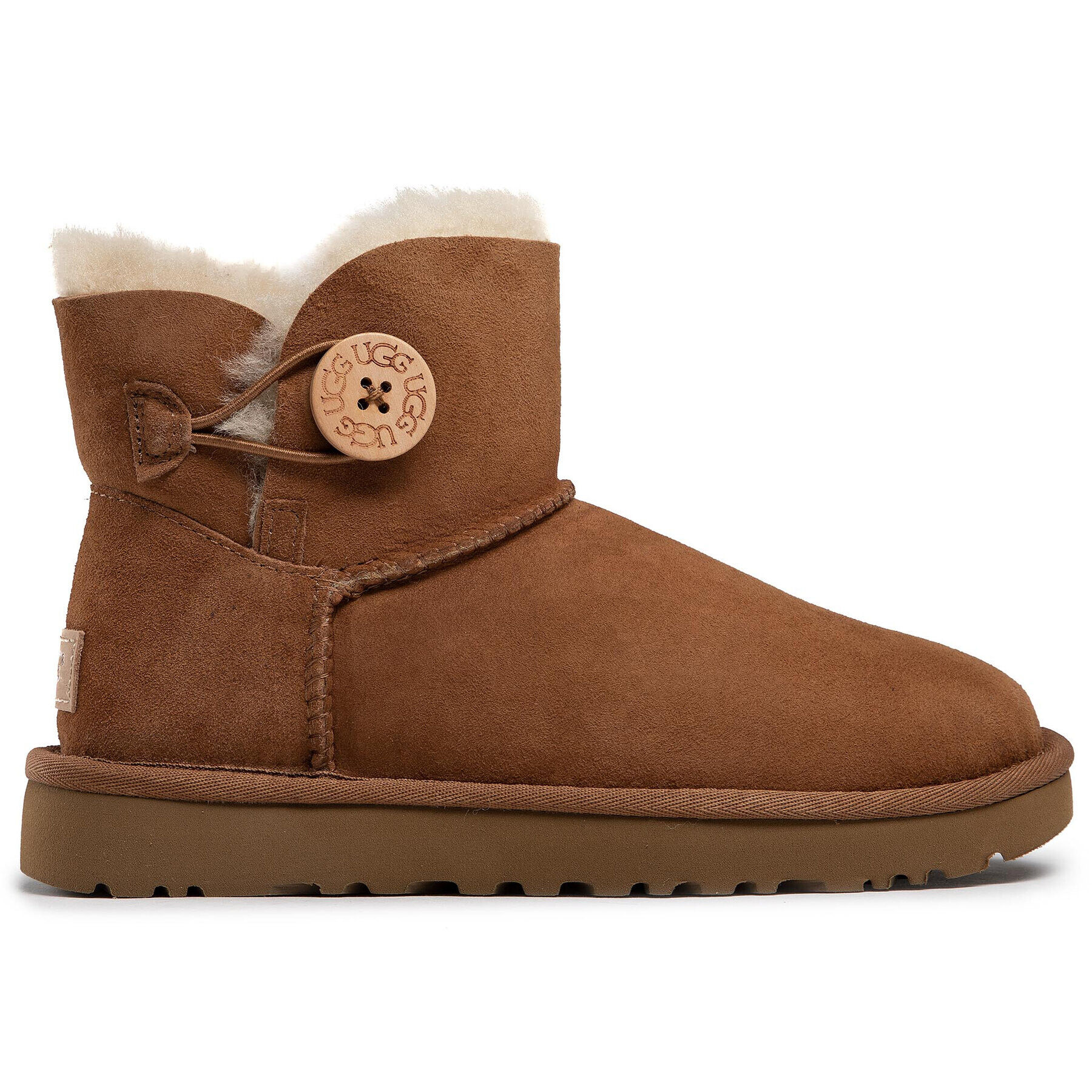 Ugg Škornji za sneg W Mini Bailey Button II 1016422 Rjava - Pepit.si