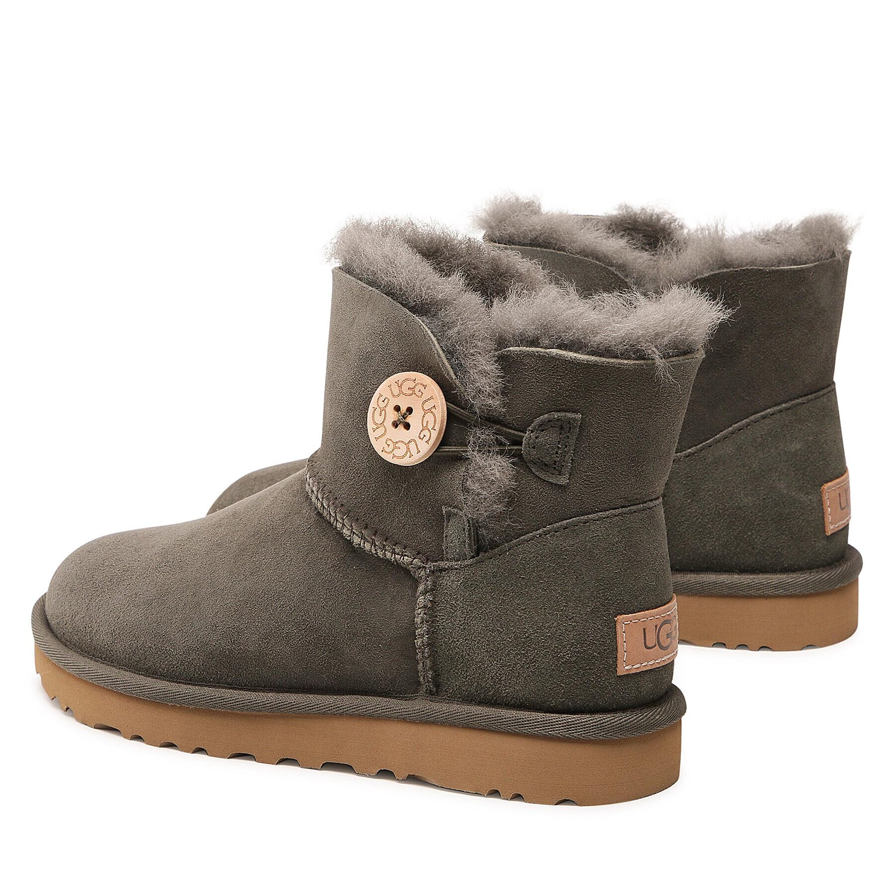 Ugg Čevlji W Mini Bailey Button II 1016422 Zelena - Pepit.si