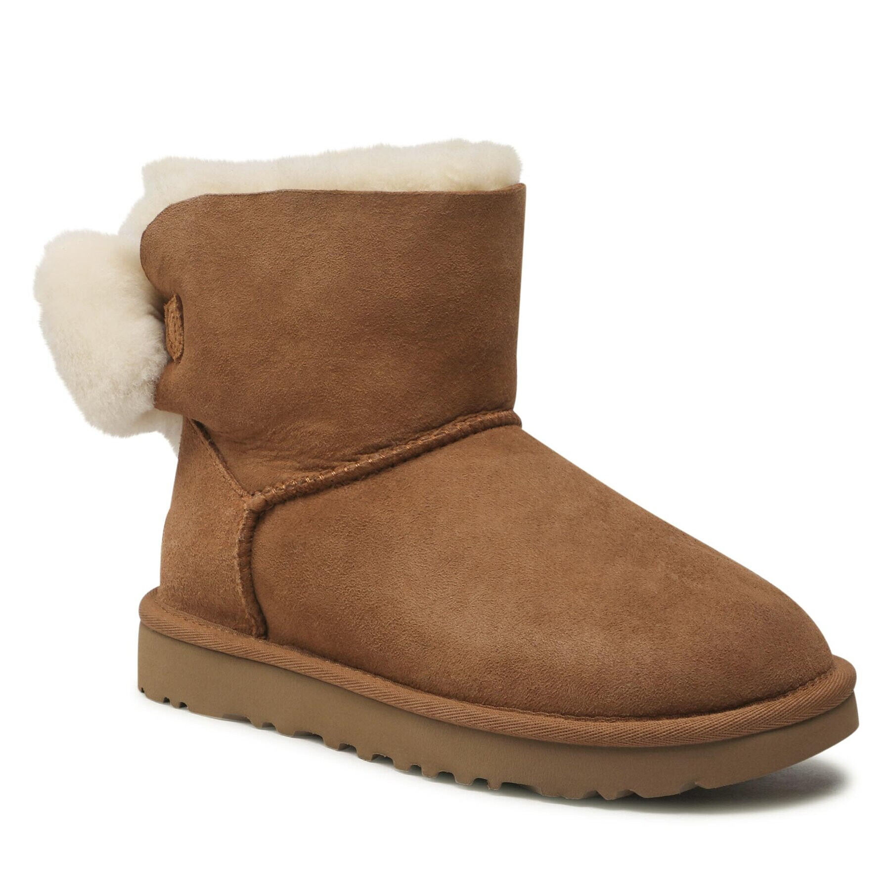 Ugg Čevlji W Mini Bailey Fuzzy Bow 1132018 Rjava - Pepit.si