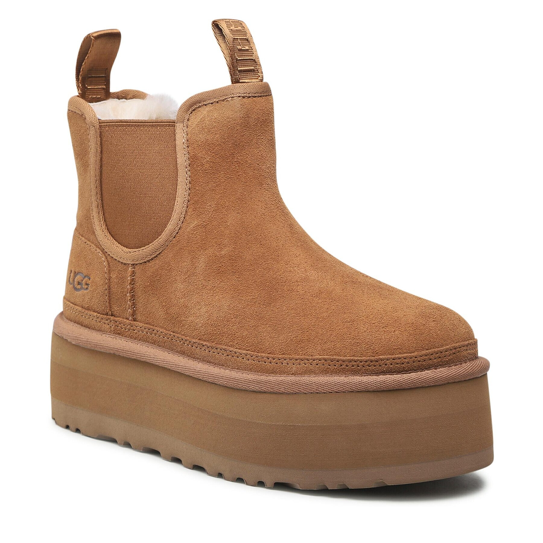 Ugg Čevlji W Neumel Platform Chelsea 1134526 Rjava - Pepit.si