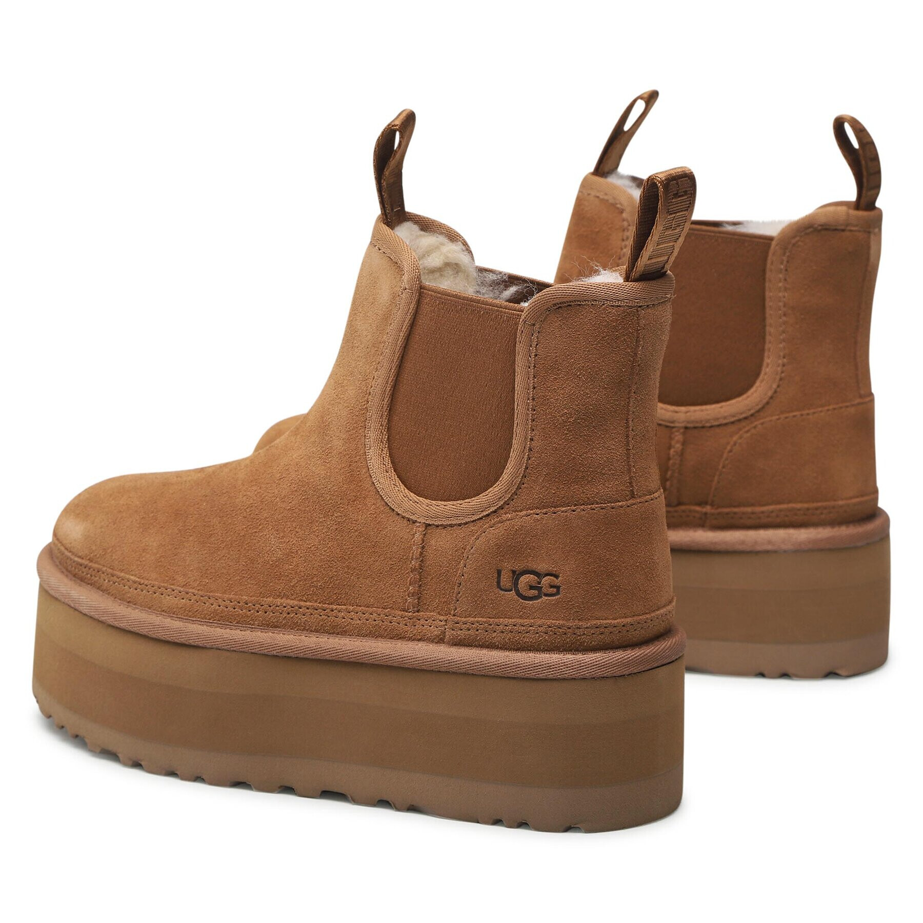 Ugg Čevlji W Neumel Platform Chelsea 1134526 Rjava - Pepit.si