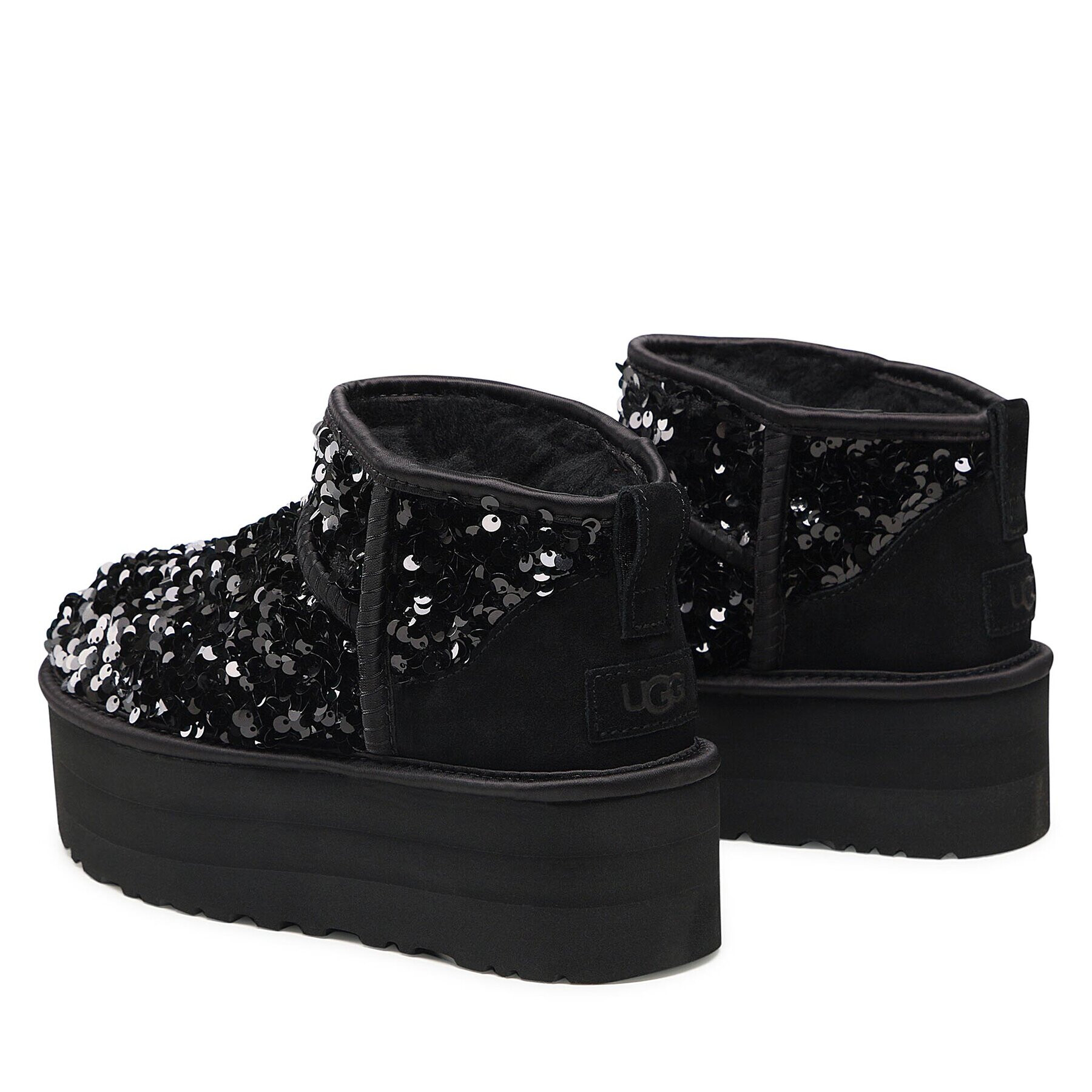 Ugg Čevlji W Ultra Mini Chunky Sequin 1135060 Črna - Pepit.si