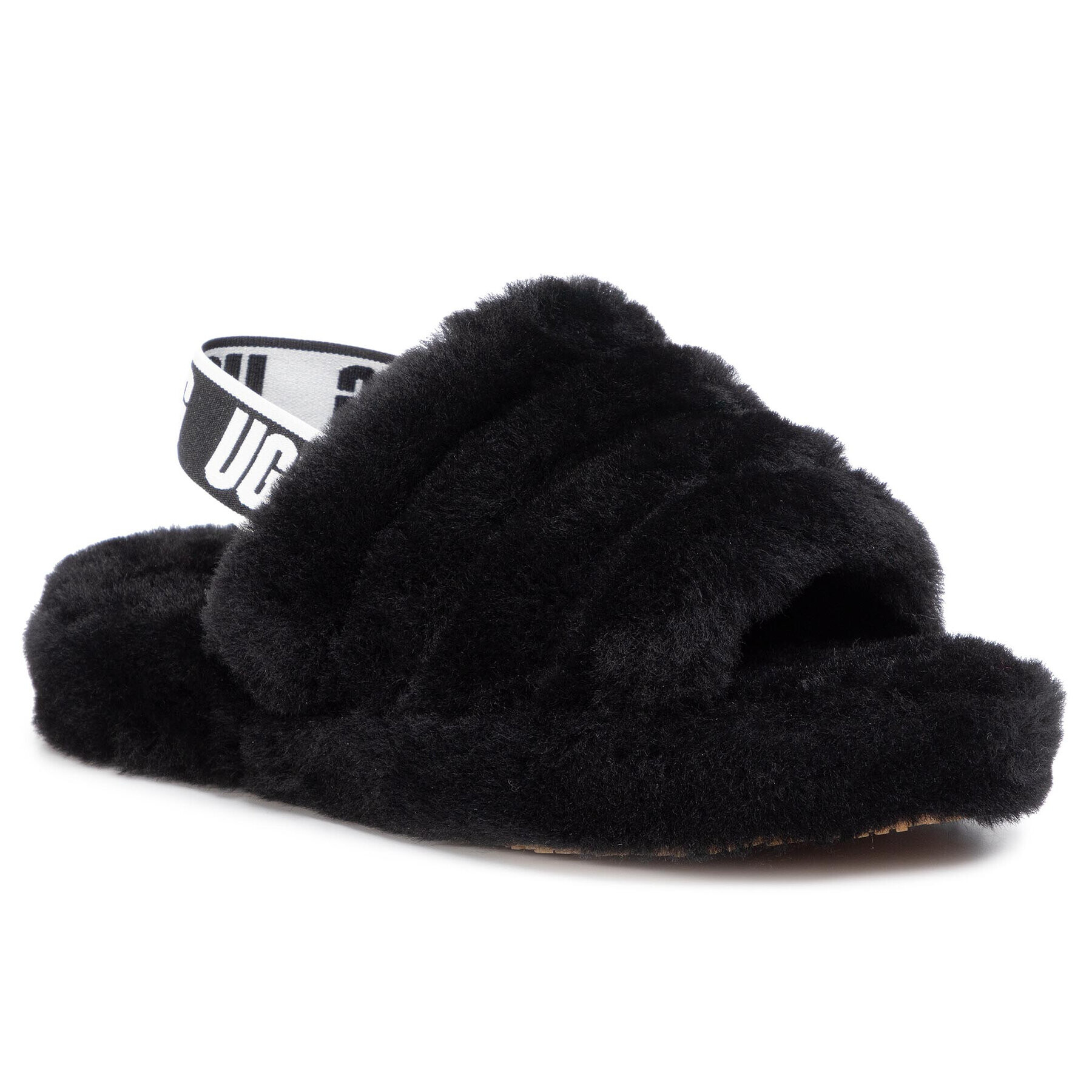 Ugg Copati K Fluff Yeah Slide 1098494K Črna - Pepit.si