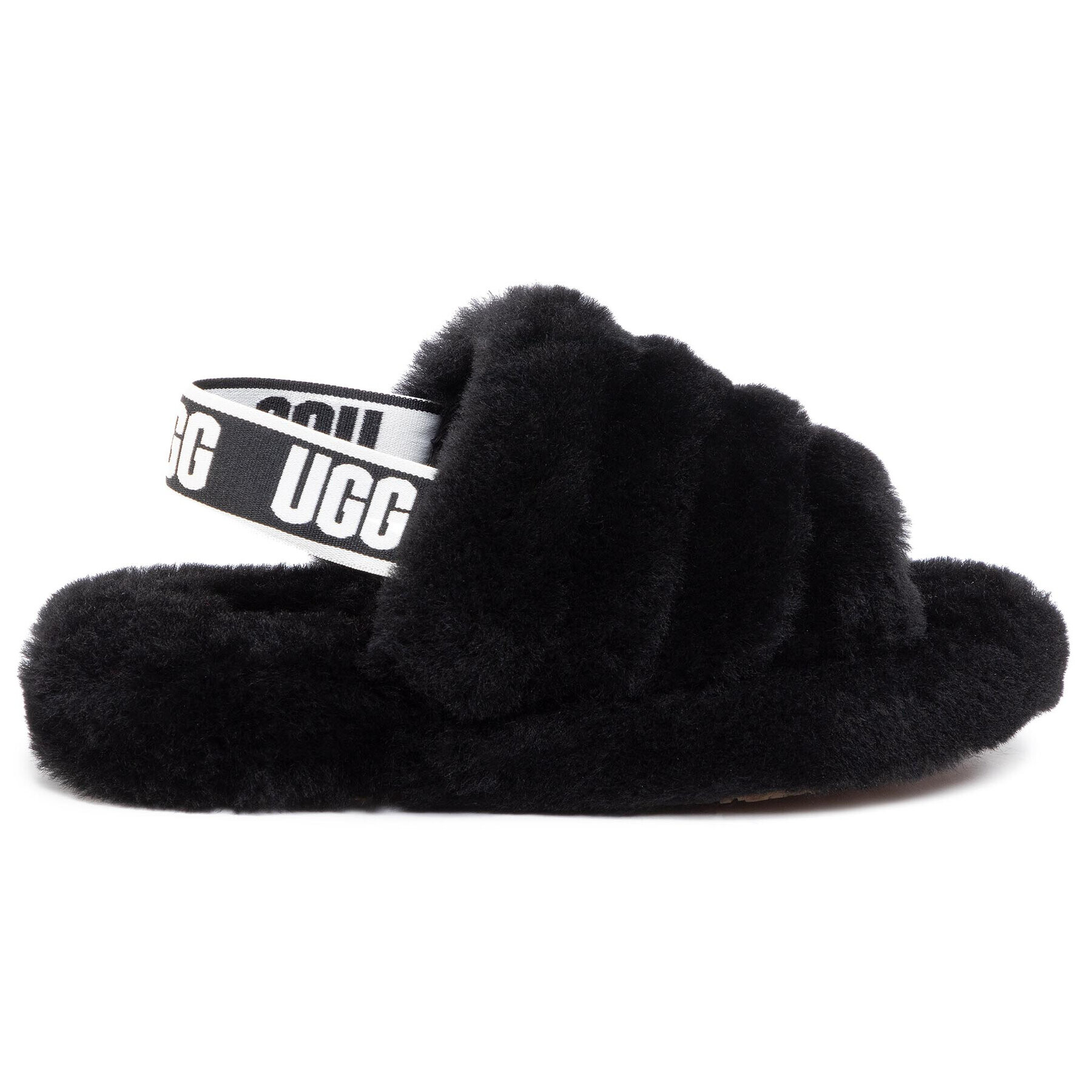 Ugg Copati K Fluff Yeah Slide 1098494K Črna - Pepit.si