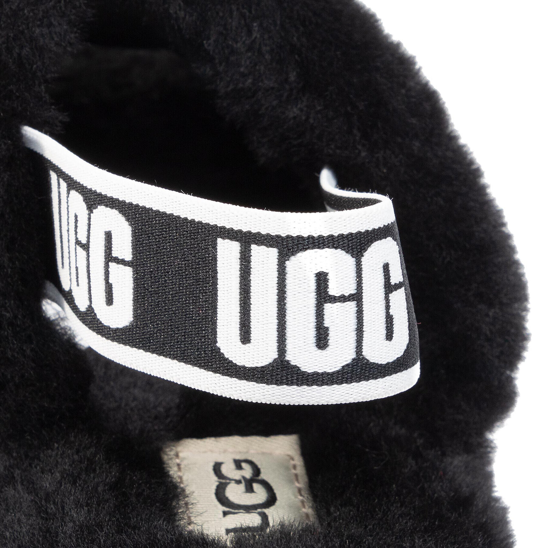 Ugg Copati K Fluff Yeah Slide 1098494K Črna - Pepit.si