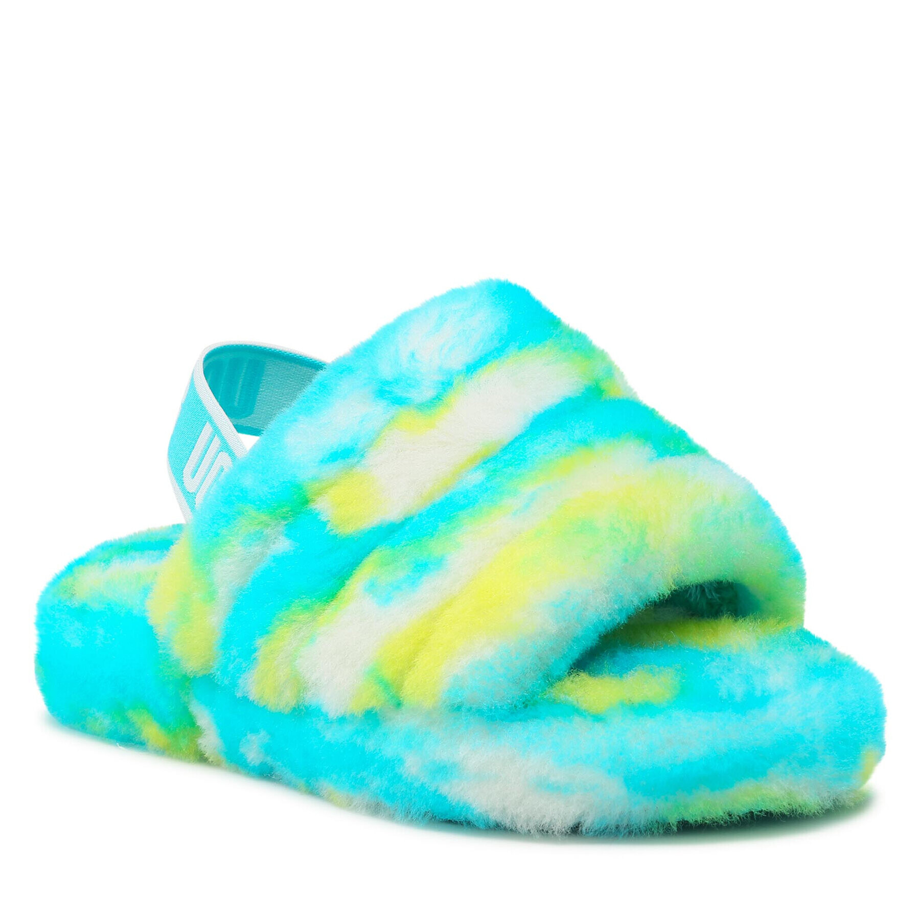 Ugg Copati K Fluff Yeah Slide Marble 1123636K Modra - Pepit.si