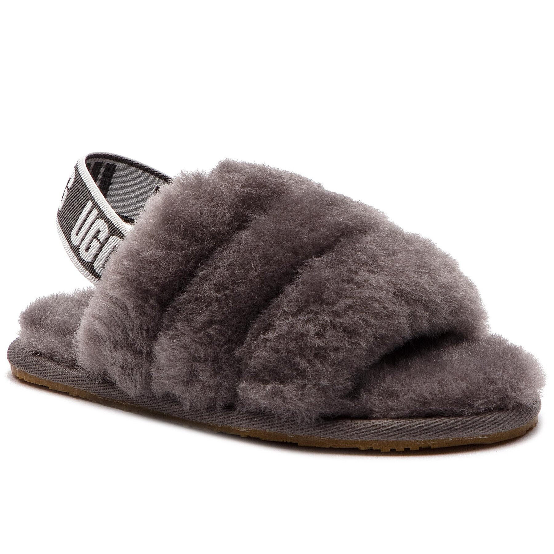 Ugg Copati T Fluff Yeah Slide 1098579T Siva - Pepit.si