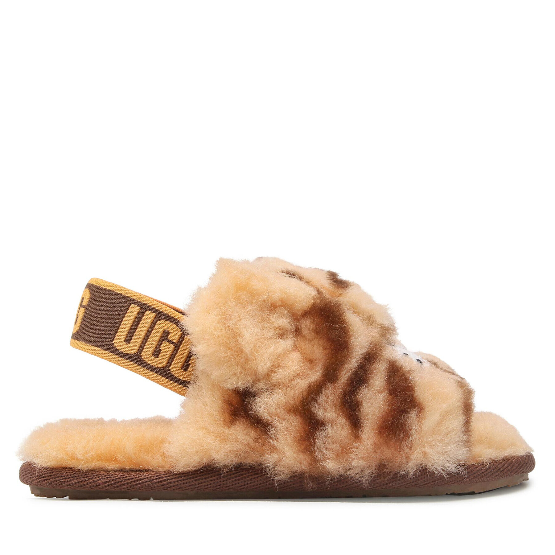 Ugg Copati T Fluff Yeah Slide Tiger Stuffie 1124940T Rjava - Pepit.si