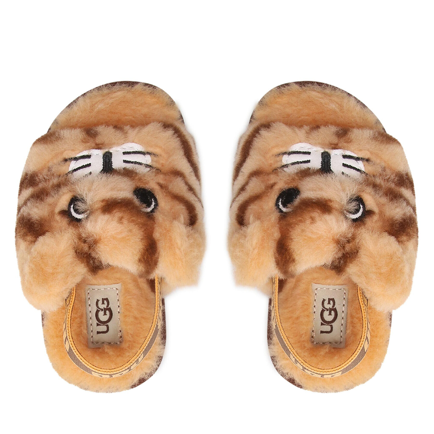 Ugg Copati T Fluff Yeah Slide Tiger Stuffie 1124940T Rjava - Pepit.si