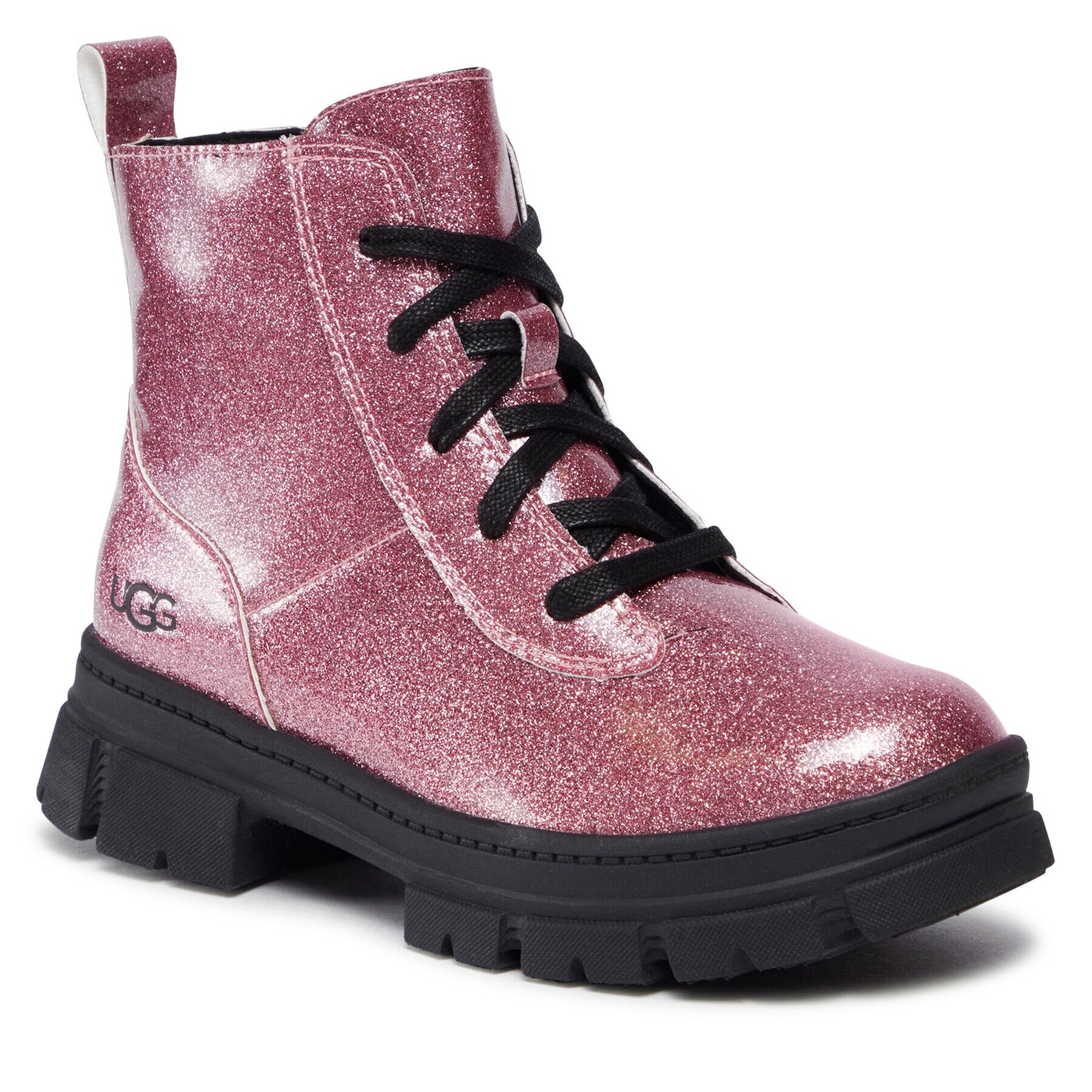 Ugg Gležnjarji K Ashton Lace Up Glitter 1151571K Roza - Pepit.si