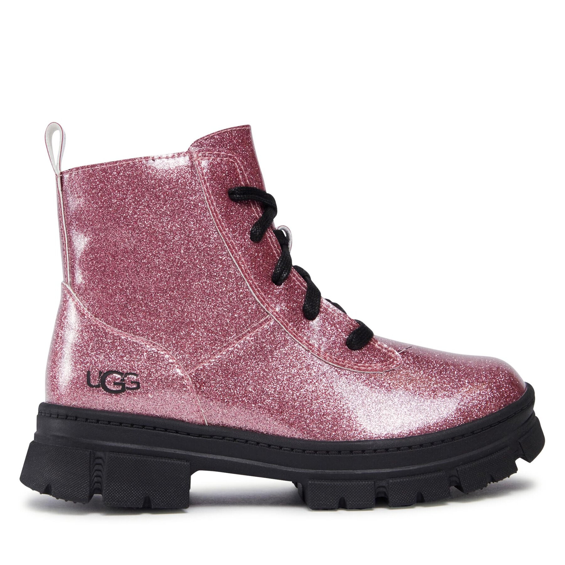 Ugg Gležnjarji K Ashton Lace Up Glitter 1151571K Roza - Pepit.si