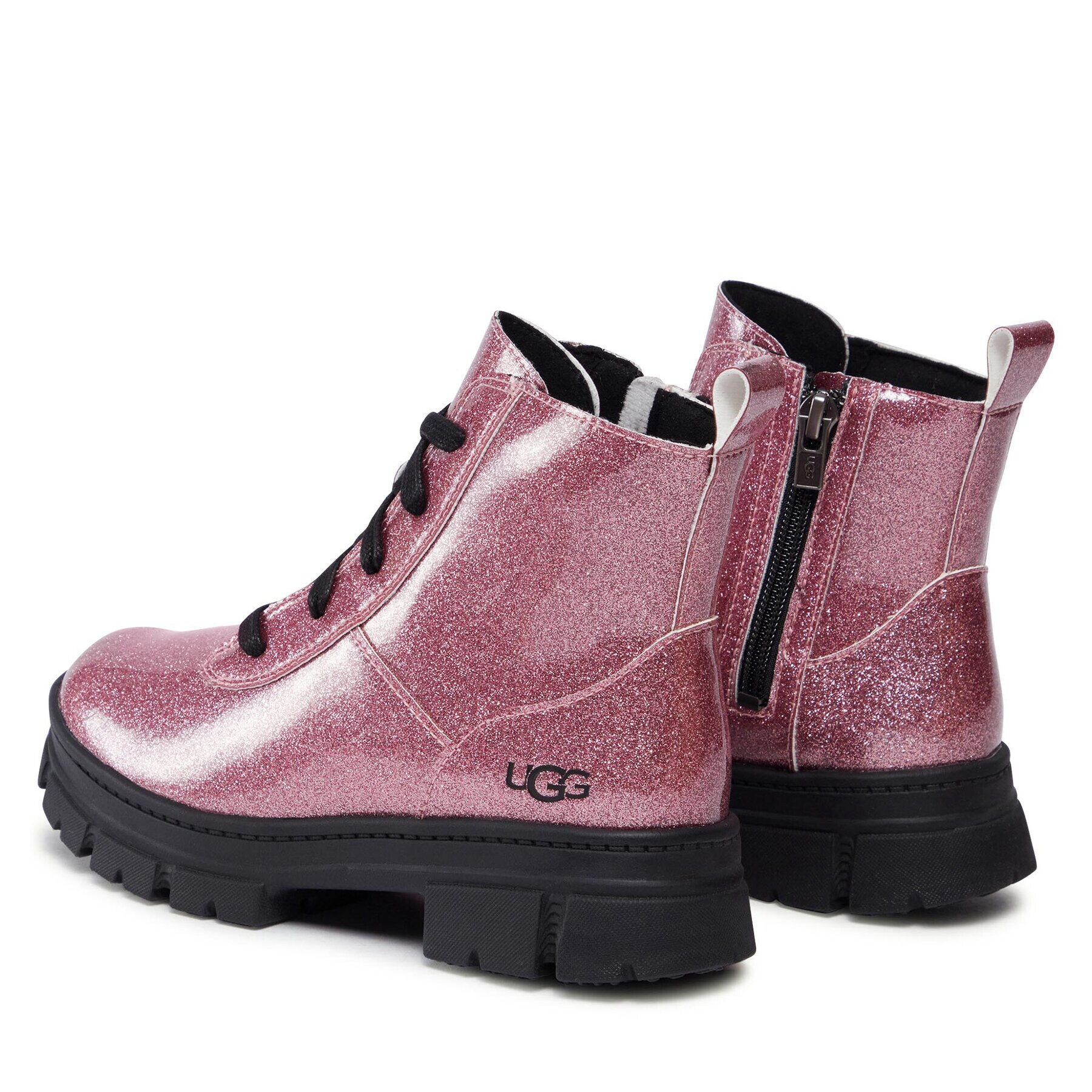 Ugg Gležnjarji K Ashton Lace Up Glitter 1151571K Roza - Pepit.si