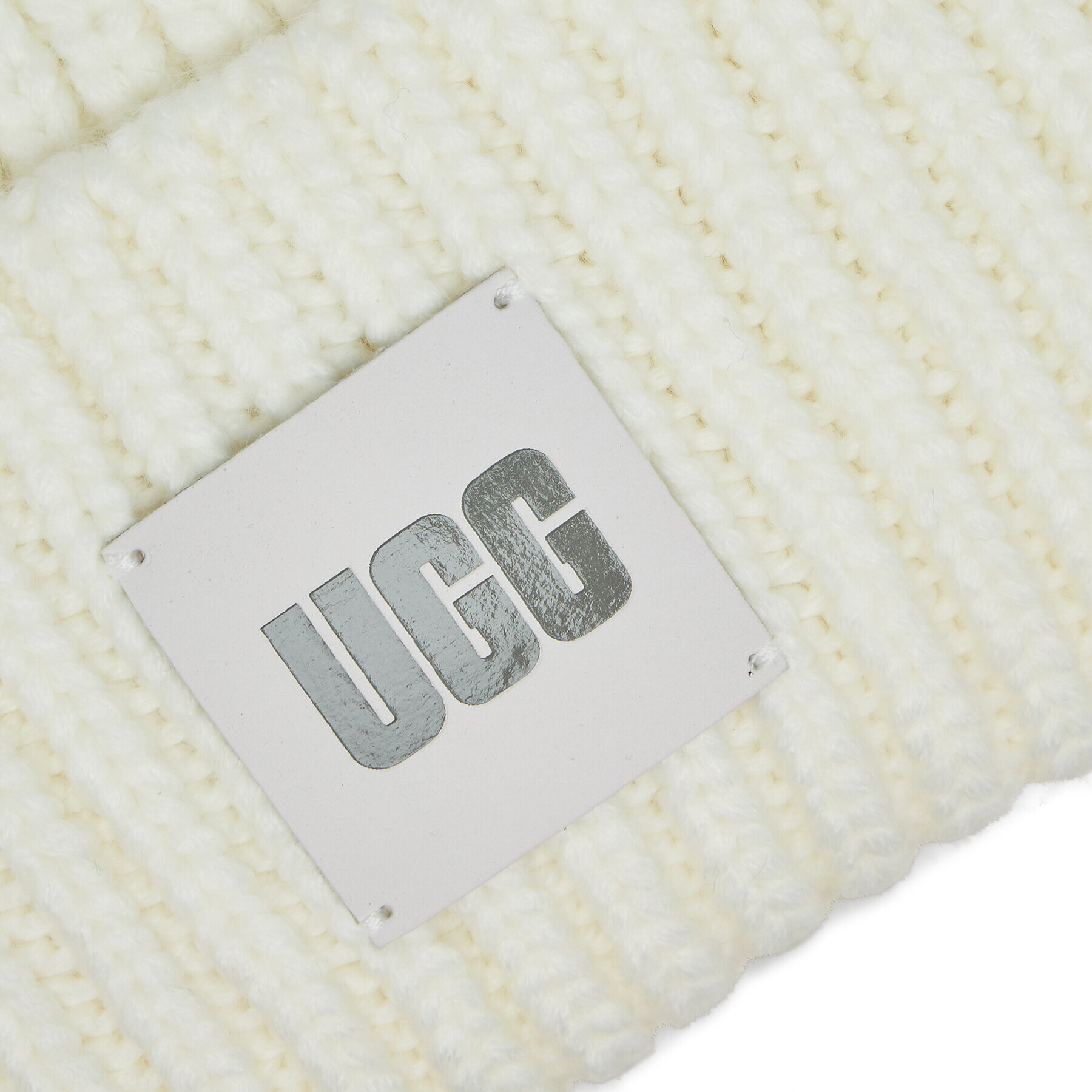 Ugg Kapa Chunky Rib Beanie 20061 Écru - Pepit.si