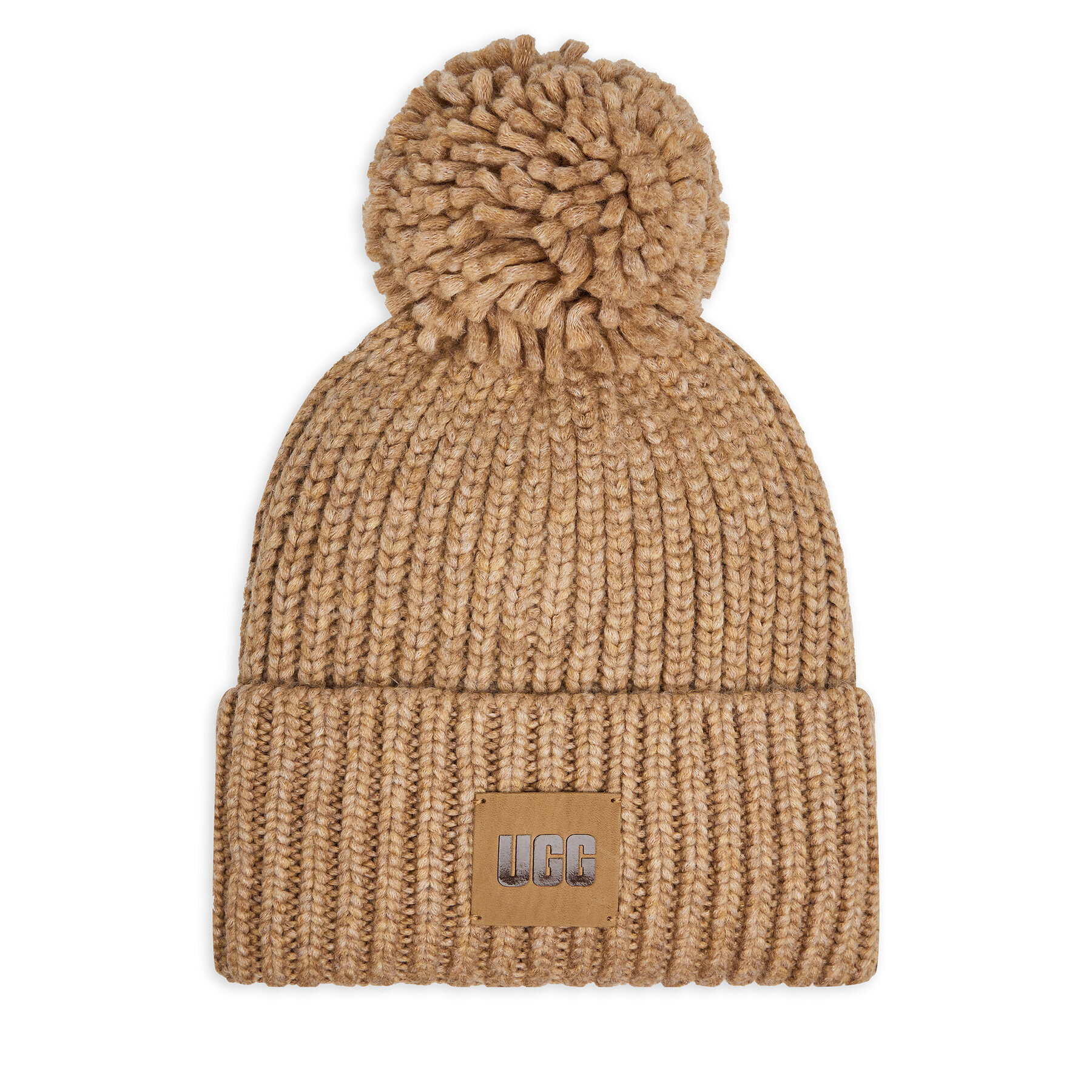 Ugg Kapa Chunky Rib Knit Beanie W Pom 20165 Bež - Pepit.si