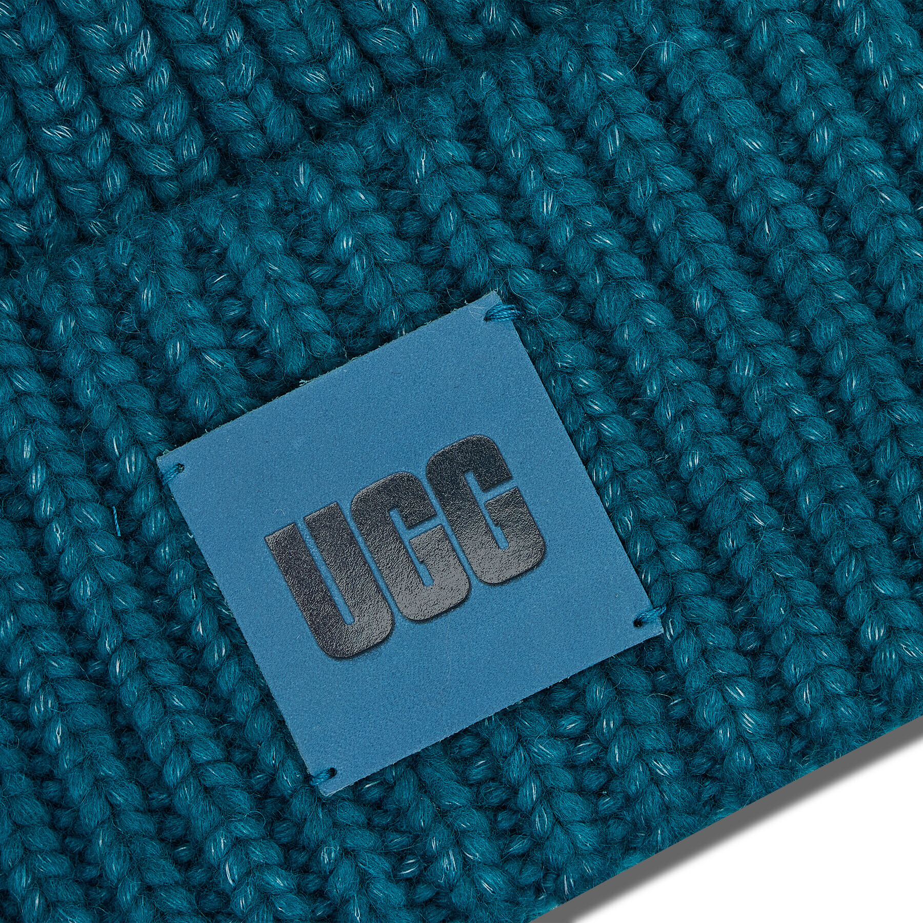 Ugg Kapa W Chunky Rib Beanie W Logo 20061 Modra - Pepit.si