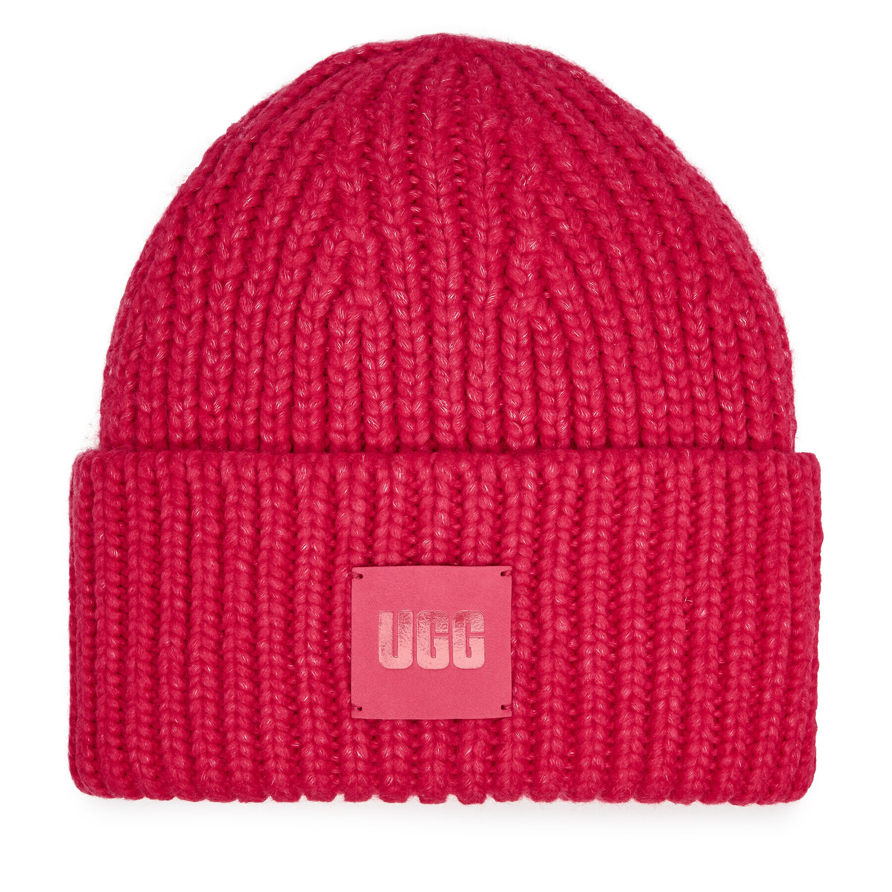 Ugg Kapa W Chunky Rib Beanie W Logo 20061 Roza - Pepit.si