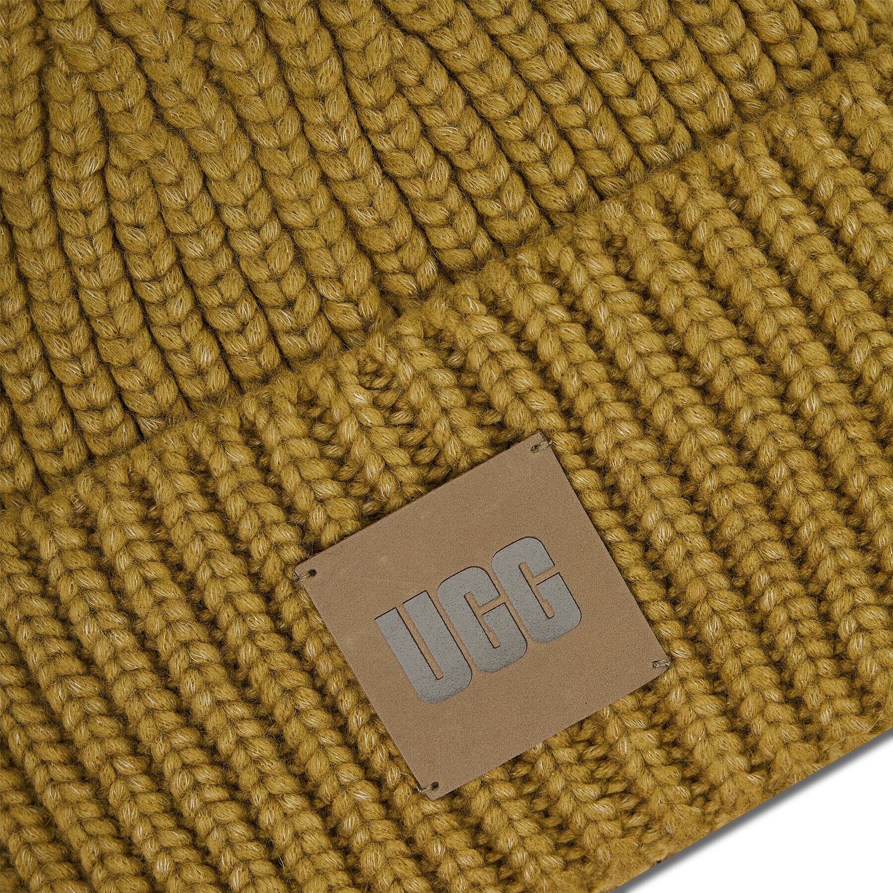 Ugg Kapa W Chunky Rib Beanie W Logo 20061 Zelena - Pepit.si