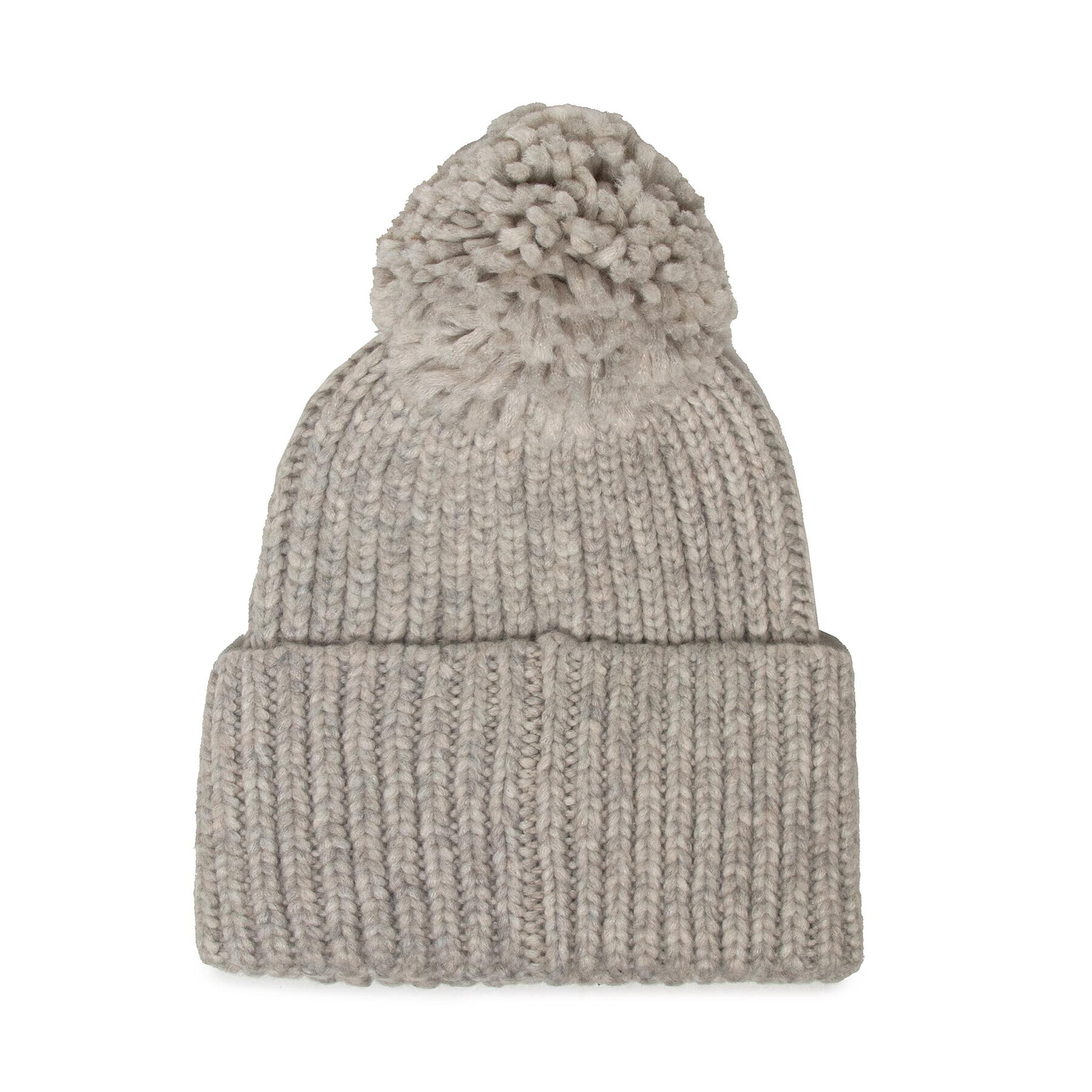 Ugg Kapa W Chunky Rib Knit Beanie W Pom 20165 Siva - Pepit.si